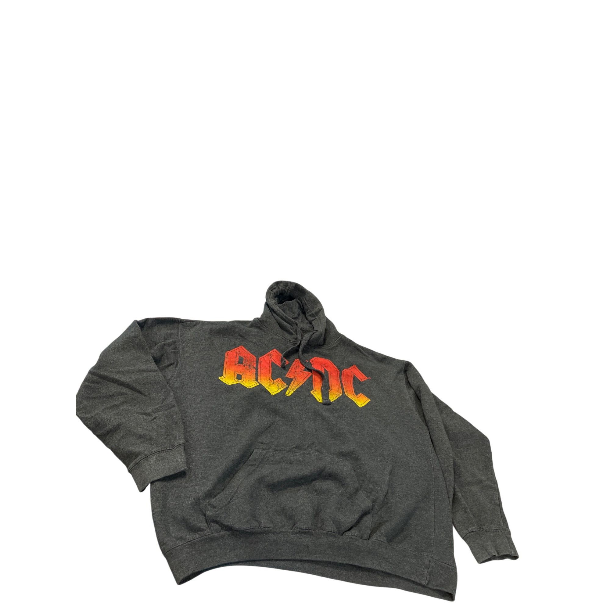 AC/DC AC/DC Mens Gray Hoodie Sweatshirt red yellow logo size 2XL S Size US XXL / EU 58 / 5 - 1 Thumbnail