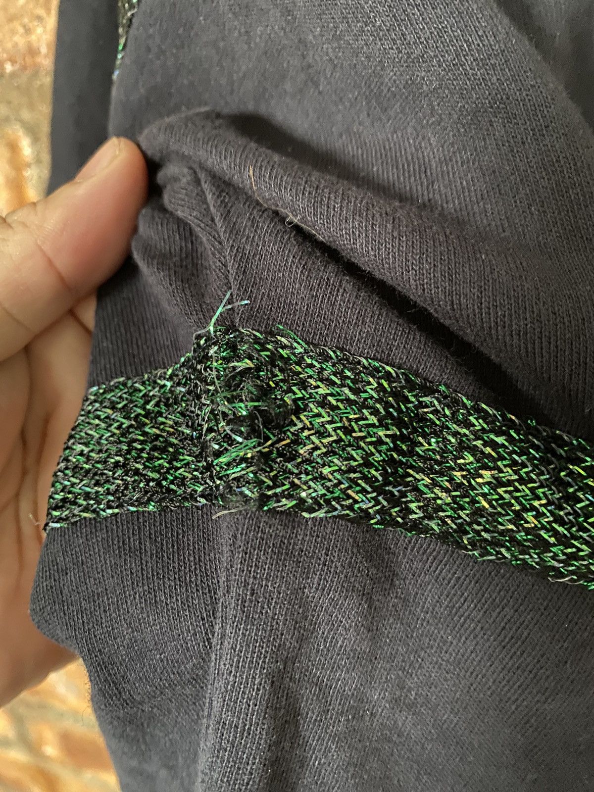 Dries Van Noten Embroidered green stripes sweat cotton 3/4 sleeves Size US S / EU 44-46 / 1 - 10 Thumbnail