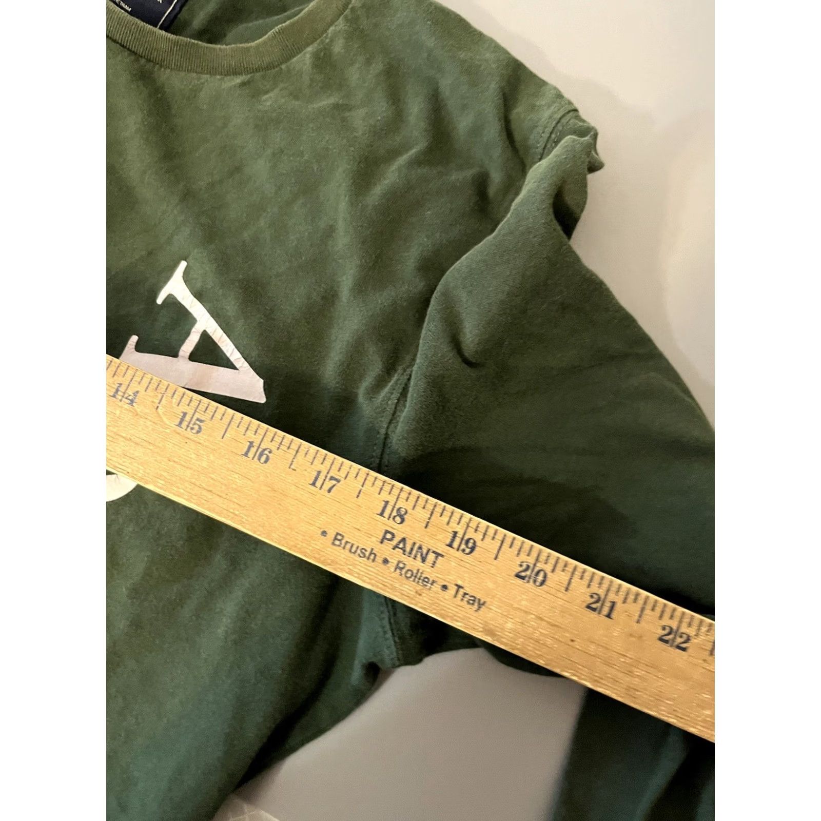 Abercrombie & Fitch Abercrombie & Fitch Men T-Shirt Crew Neck Short Sleeve Green Medium Logo Embroidered Size US M / EU 48-50 / 2 - 5 Thumbnail