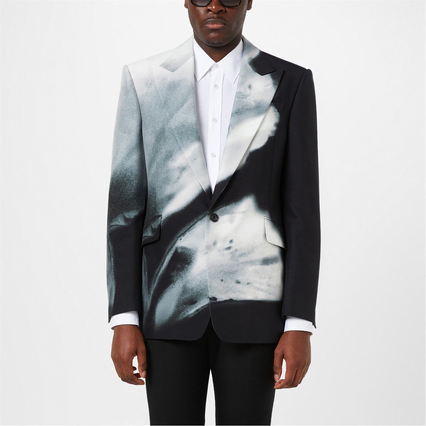Alexander McQueen o1g2r1mq0326 Luminous Flower Single Breasted Blazer Size US S / EU 44-46 / 1 - 2 Thumbnail