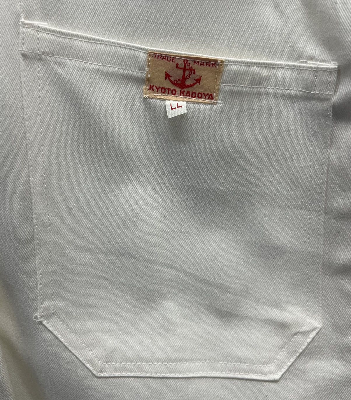 Japanese Brand VINTAGE JAPANESE BRAND TRADE MARK KYOTO KADOYA WHITE OVERALL Size US 36 / EU 52 - 11 Thumbnail