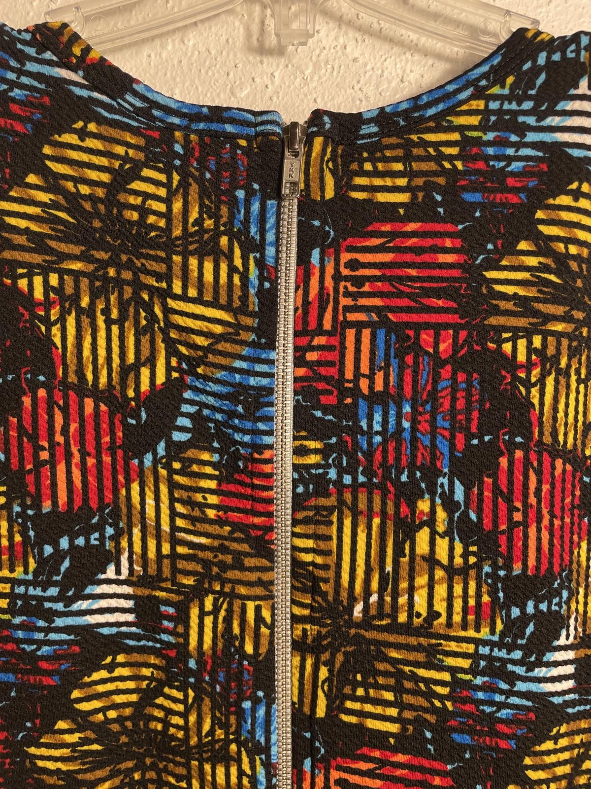 Other LuLaRoe Dress Mini Women's Large Puff Shoulder Pleated Retro Size L / US 10 / IT 46 - 5 Thumbnail