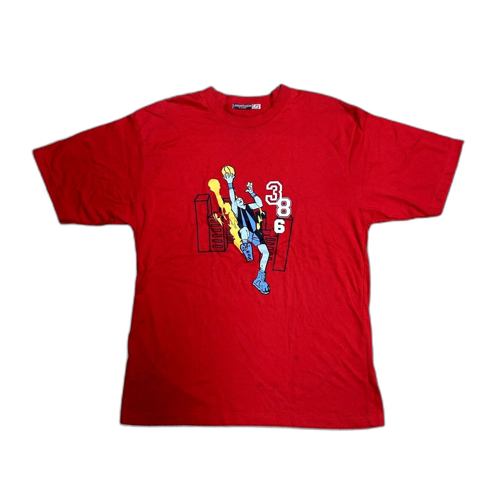 Gildan Vintage Y2K Penshoppe Streetball Basketball Shirt XL Red Size US XL / EU 56 / 4 - 1 Thumbnail