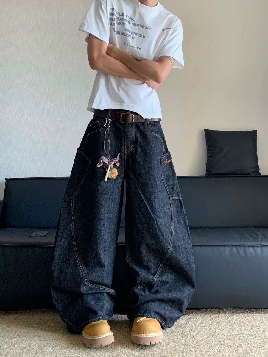 Designer × Vintage Retro punk pants Size US 32 / EU 48 - 1 Thumbnail