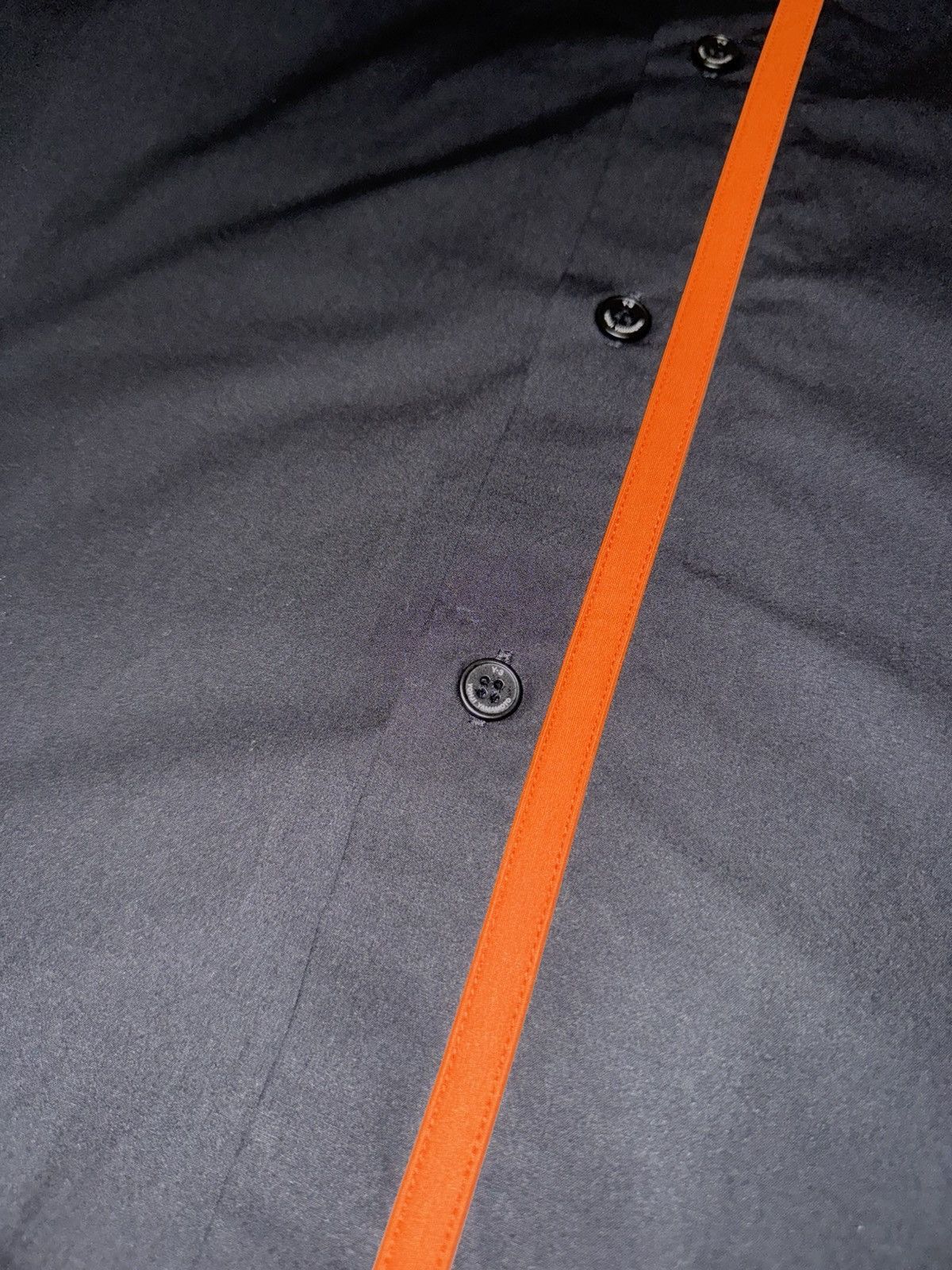Y-3 [S] Y-3 Yohji Yamamoto 15SS Orange Line Cotton Shirt Size US S / EU 44-46 / 1 - 6 Thumbnail