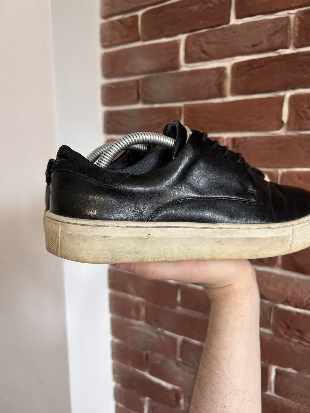 Playboy Vintage Playboy Court 7US Black Hype Leather Low Sneakers Size US 7 / EU 40 - 5 Thumbnail