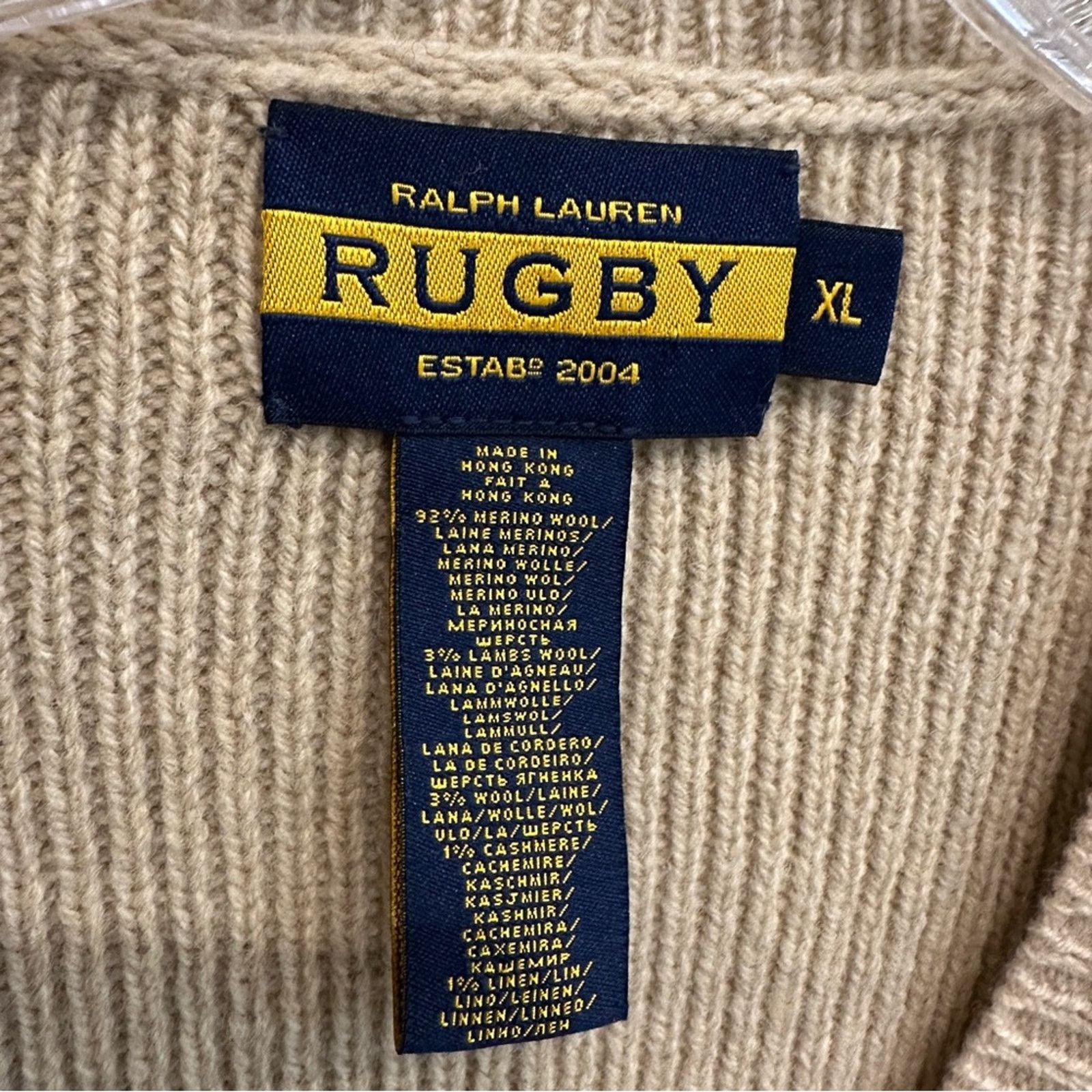 Ralph Lauren RUGBY Ralph Lauren | XL Fair Isle Sweater Vest Wool Cashmere Size US XL / EU 56 / 4 - 6 Thumbnail
