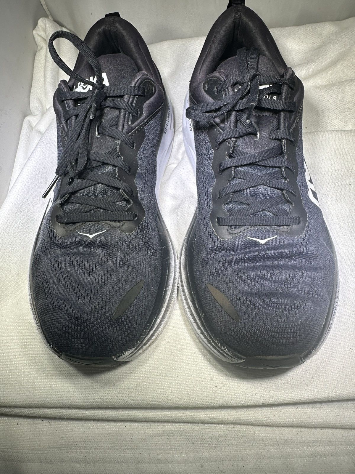 Hoka PreOwned Hoka One One Bondi 8 Black Sneaker Shoes Men's 12D Size US 12 / EU 45 - 2 Thumbnail