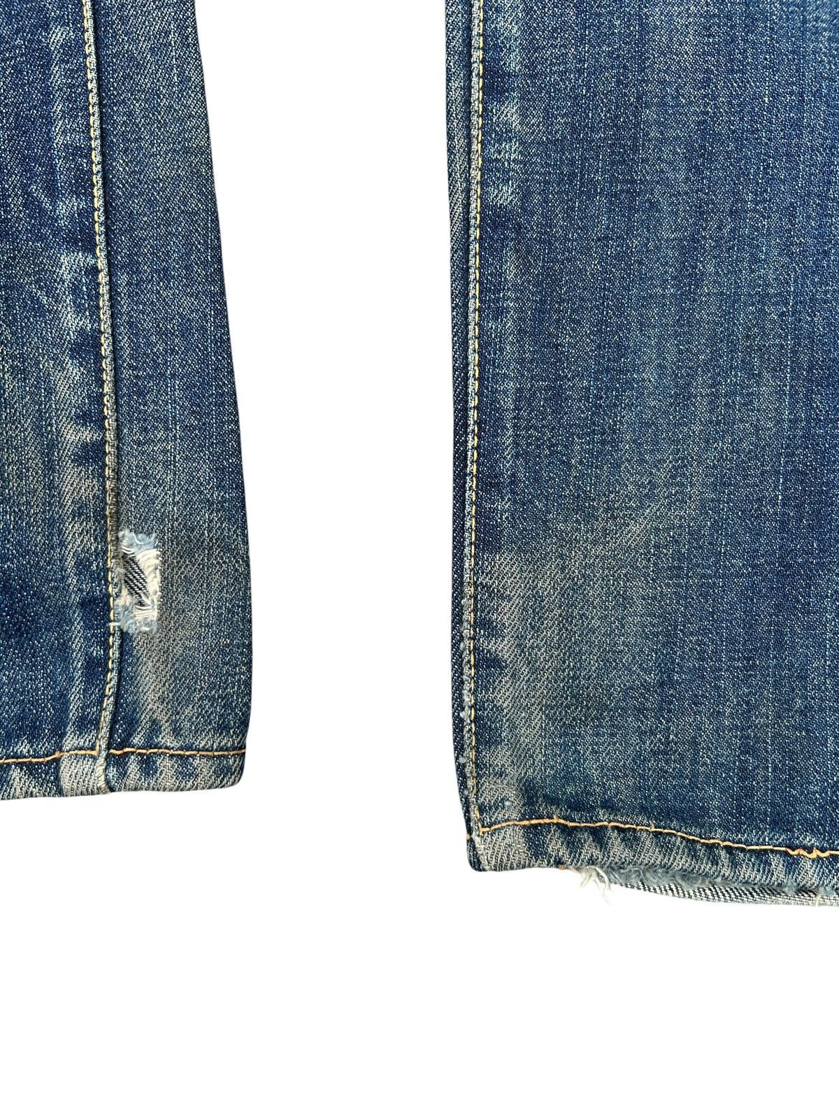 Kapital Buckle Back Vintage Evisu Cowboy Selvedge Distressed Denim Size US 32 / EU 48 - 12 Thumbnail