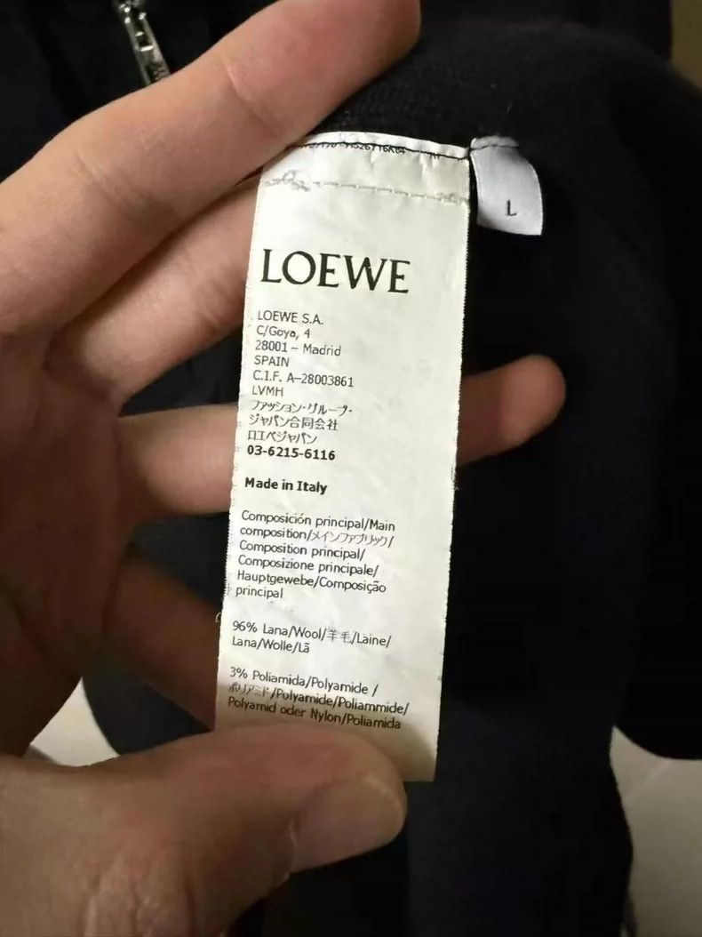 Loewe LOEWE Wool sweater jacket with embossed logo on the back Size L / US 10 / IT 46 - 6 Thumbnail