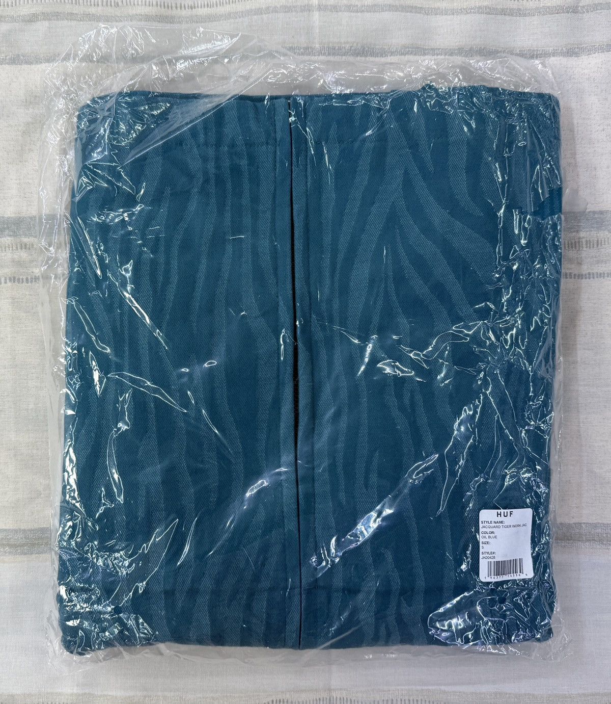 Huf HUF Jaquard Tiger Work Jacket Oil Blue Size US S / EU 44-46 / 1 - 9 Thumbnail