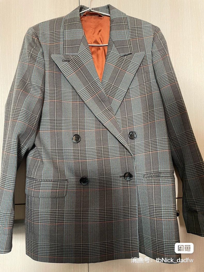 Acne Studios acne studios size:34 Double-breasted wool suit jacket 2503- Size US L / EU 52-54 / 3 - 1 Thumbnail