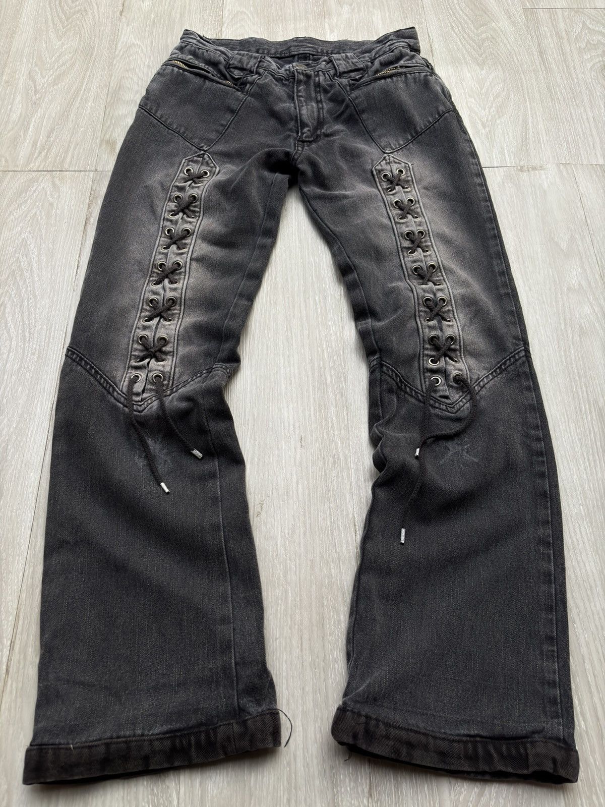 【BERNINGS-SHO】 Design flare denim pants Hysteric Glamour × Japanese Brand × Seditionaries Flare