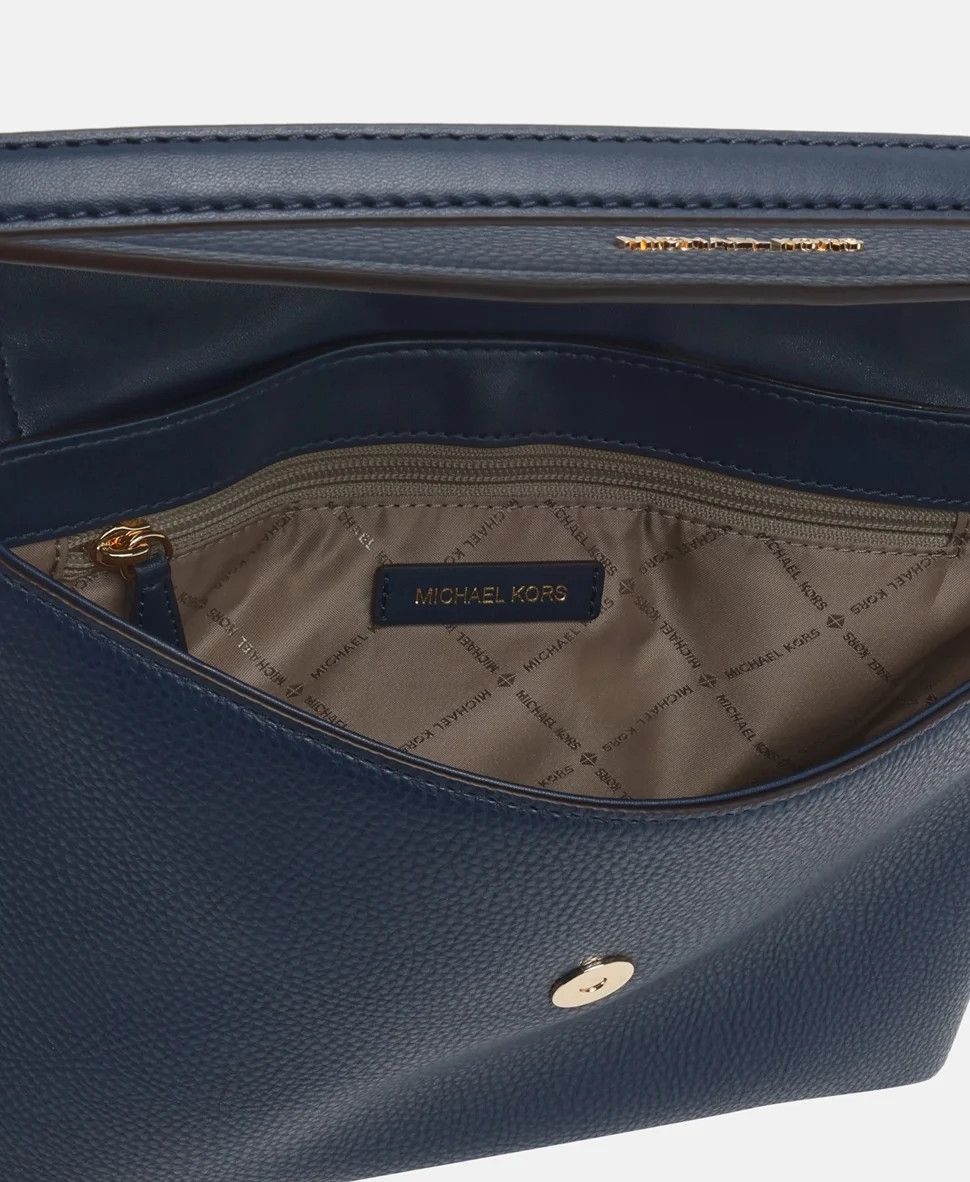 Michael Kors Michael Kors Dark Blue Leather Shoulder Bag (New with Tags) Size ONE SIZE - 3 Thumbnail