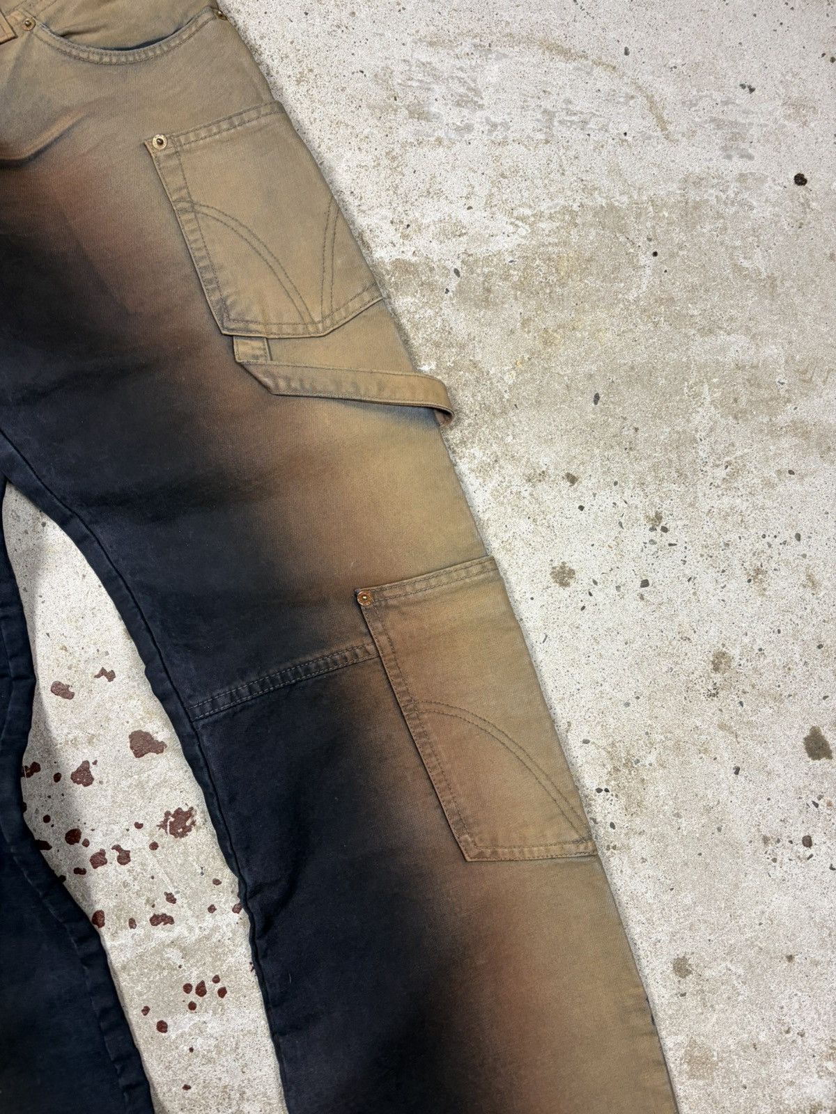 Dolce & Gabbana FW 2003 Dolce & Gabbana Utility Bronze Gradient Cargo Pants Size US 30 / EU 46 - 7 Thumbnail