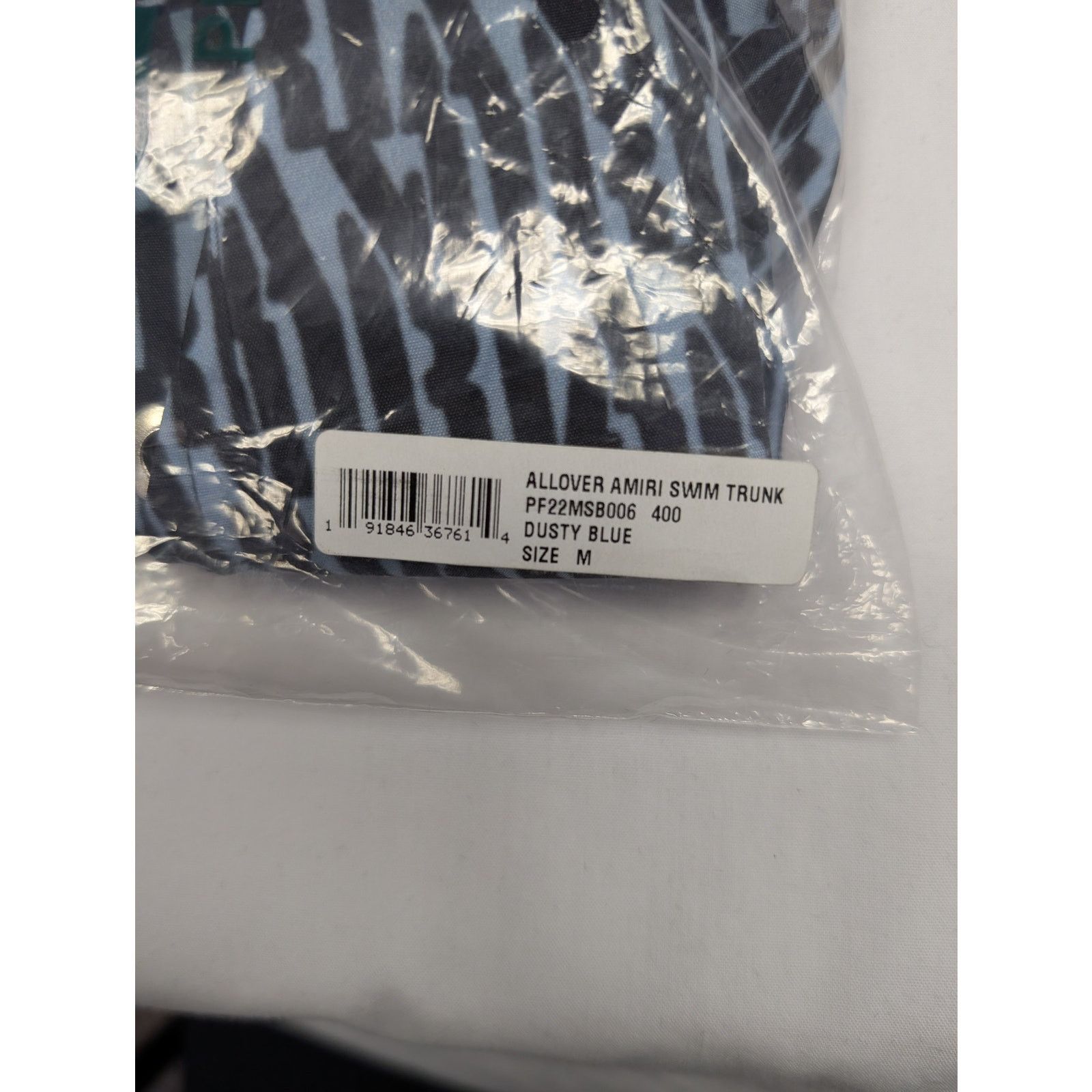 Amiri o1rshd1 Allover Amiri Swim Trunk Swim Shorts in Dusty Blue Size US 32 / EU 48 - 15 Thumbnail