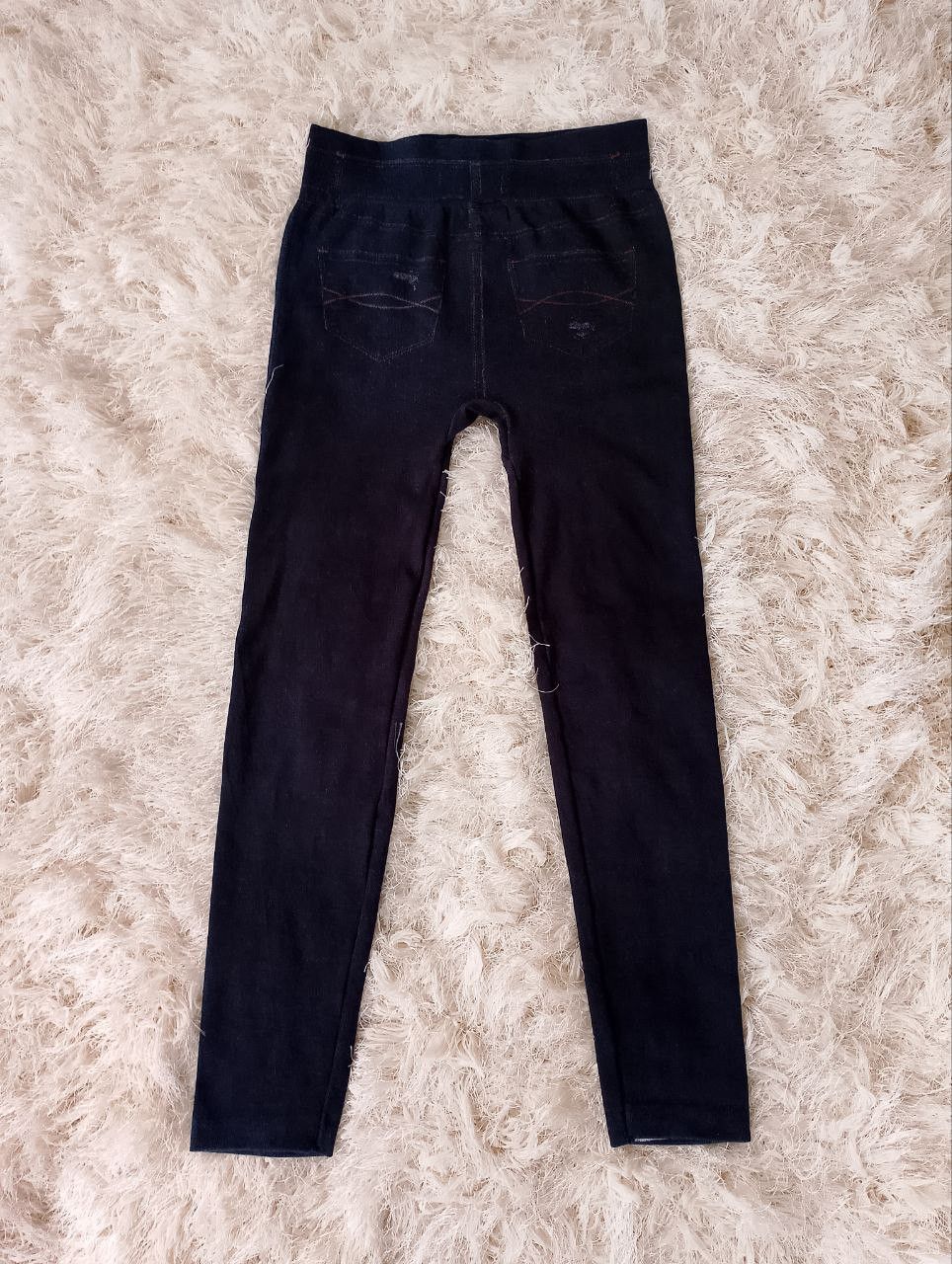 If Six Was Nine DENIM JEANS Draw Ripped Style Stretch Leggings Size 26" / US 2 / IT 38 - 2 Thumbnail