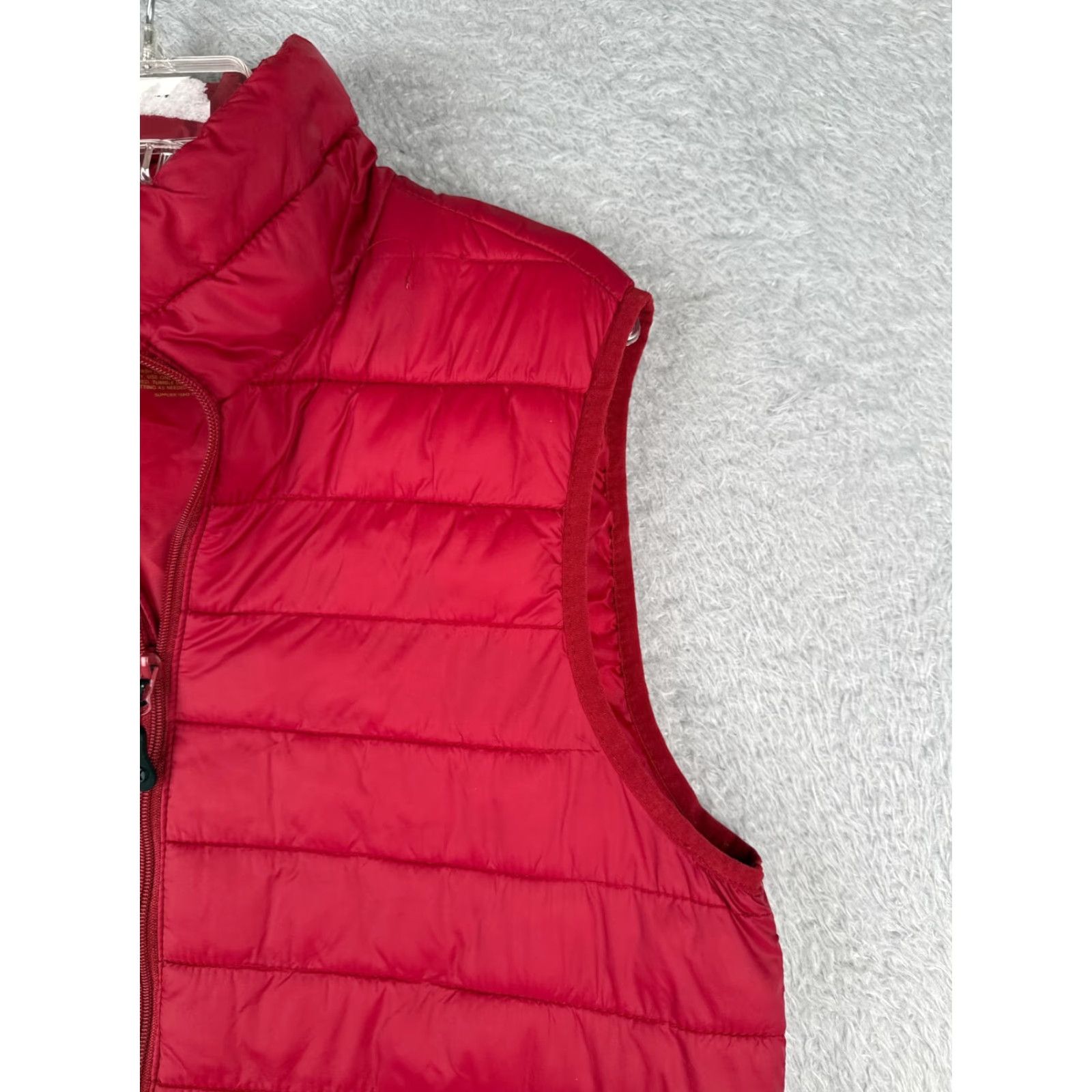 Vintage Xersion Vest Womens Medium Red Packable Full Zip Nylon Shell Lined Pockets Jacket Womens Regular Red 90s? Size M / US 6-8 / IT 42-44 - 2 Thumbnail