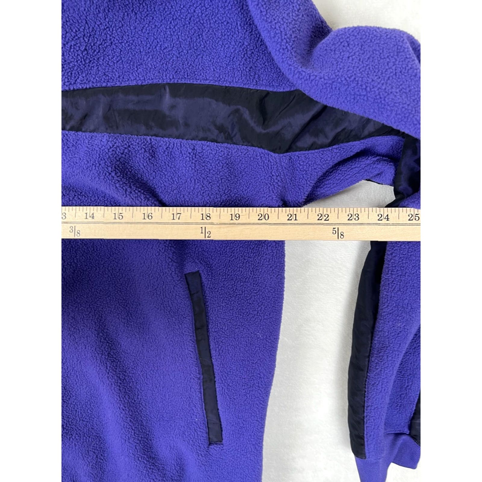 Adidas Vintage adidas Originals Fleece Pullover Mens XS Purple 1/4 Zip Sweatshirt Size US XS / EU 42 / 0 - 5 Thumbnail