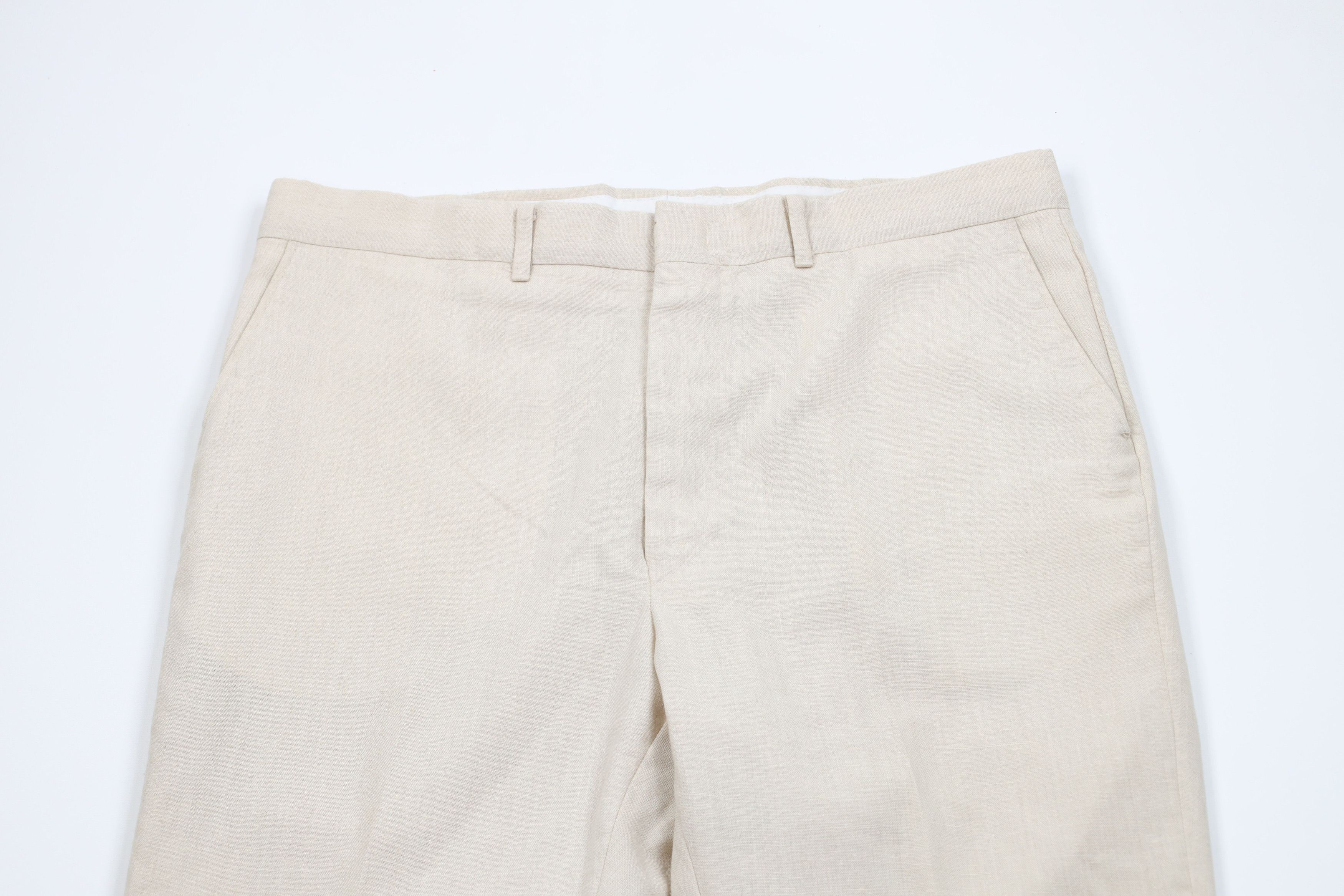 Vintage Vintage 70s Streetwear Fleck Linen Wide Leg Chino Pants USA Size US 36 / EU 52 - 2 Thumbnail