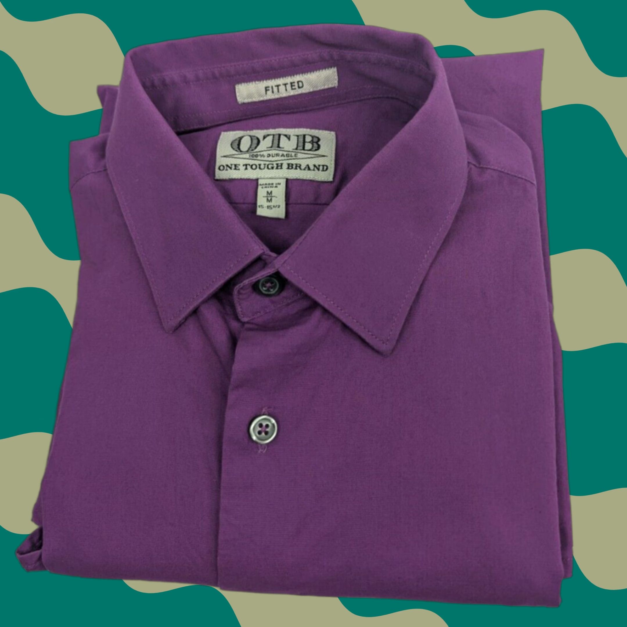 J Brand One Tough Brand OTB Shirt Men M 15/15.5 Purple Long Sleeve Button-Front Size US M / EU 48-50 / 2 - 1 Thumbnail