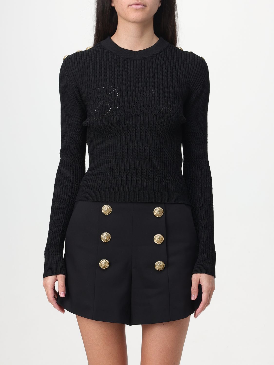 image of Balmain Sweater Woman Black, Women's (Size Small)