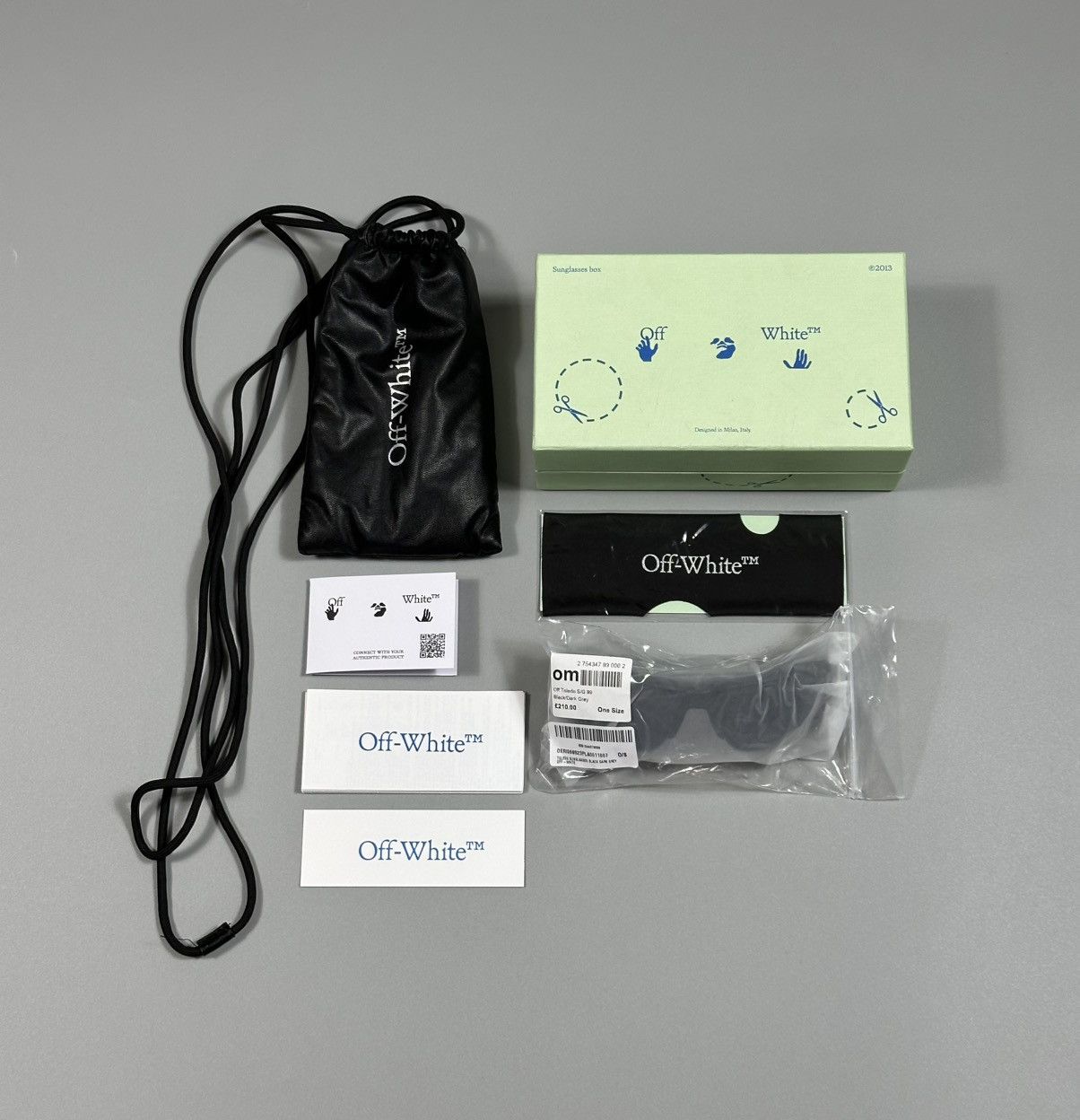 Off-White Off-White Toledo Mask Acetate Sunglasses Size ONE SIZE - 2 Thumbnail