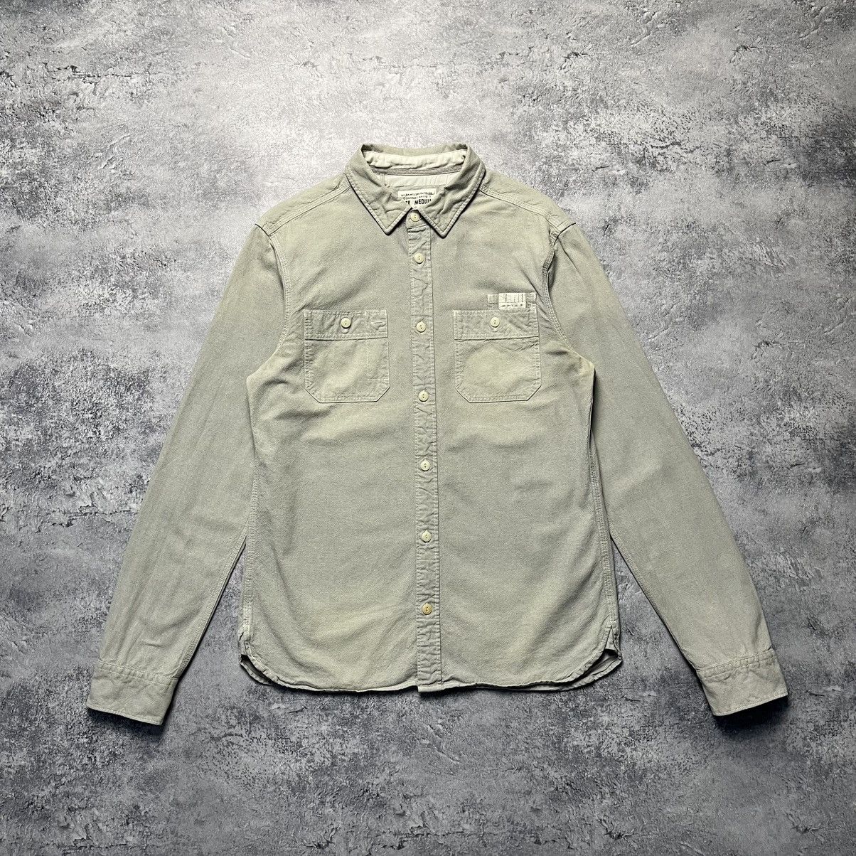 Allsaints × Vintage Vintage Allsaints Gray Shirt Button Up Streetwear Y2K Size US M / EU 48-50 / 2 - 1 Thumbnail