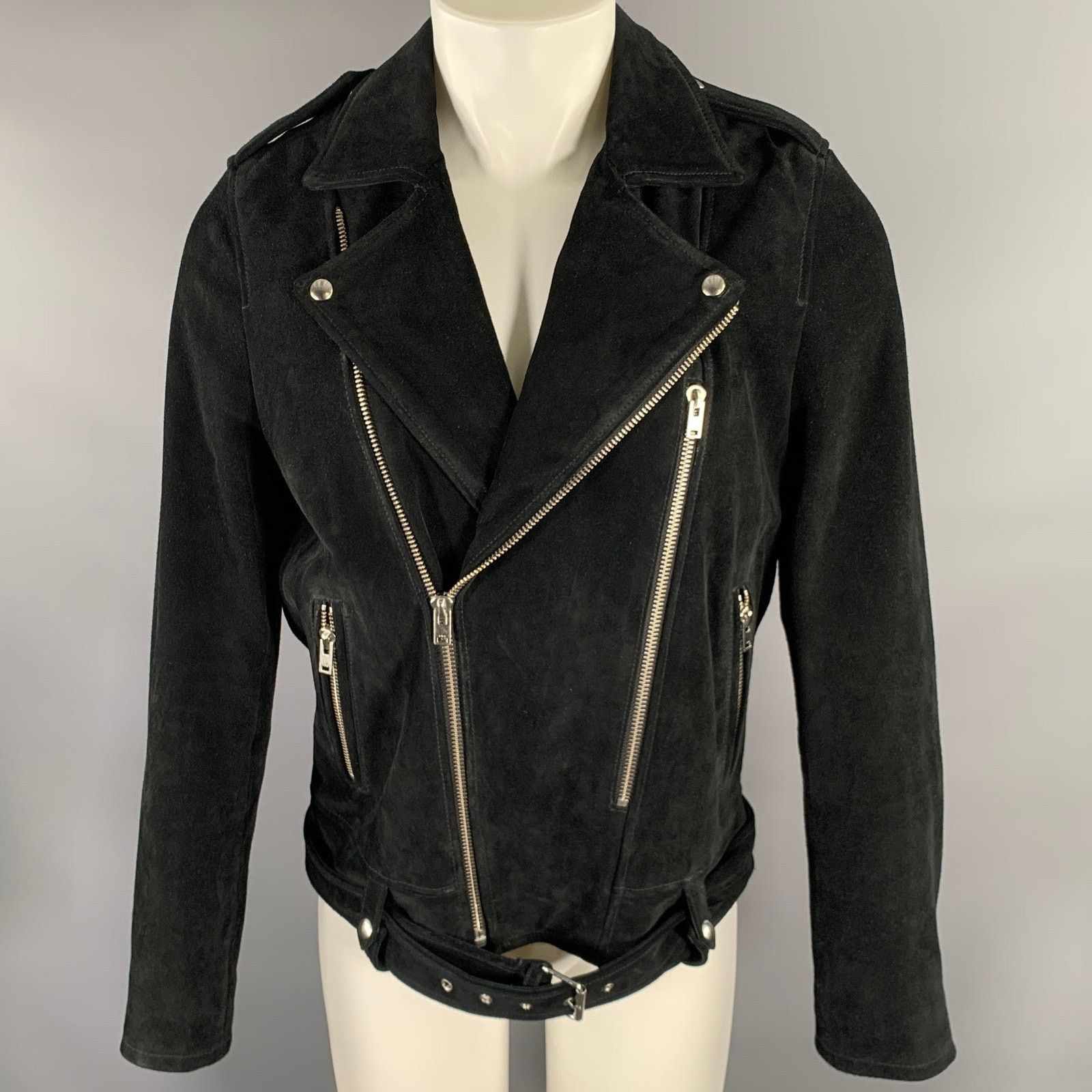 Iro IRO Size M Black Leather Motorcycle Jacket Size US M / EU 48-50 / 2 - 1 Thumbnail