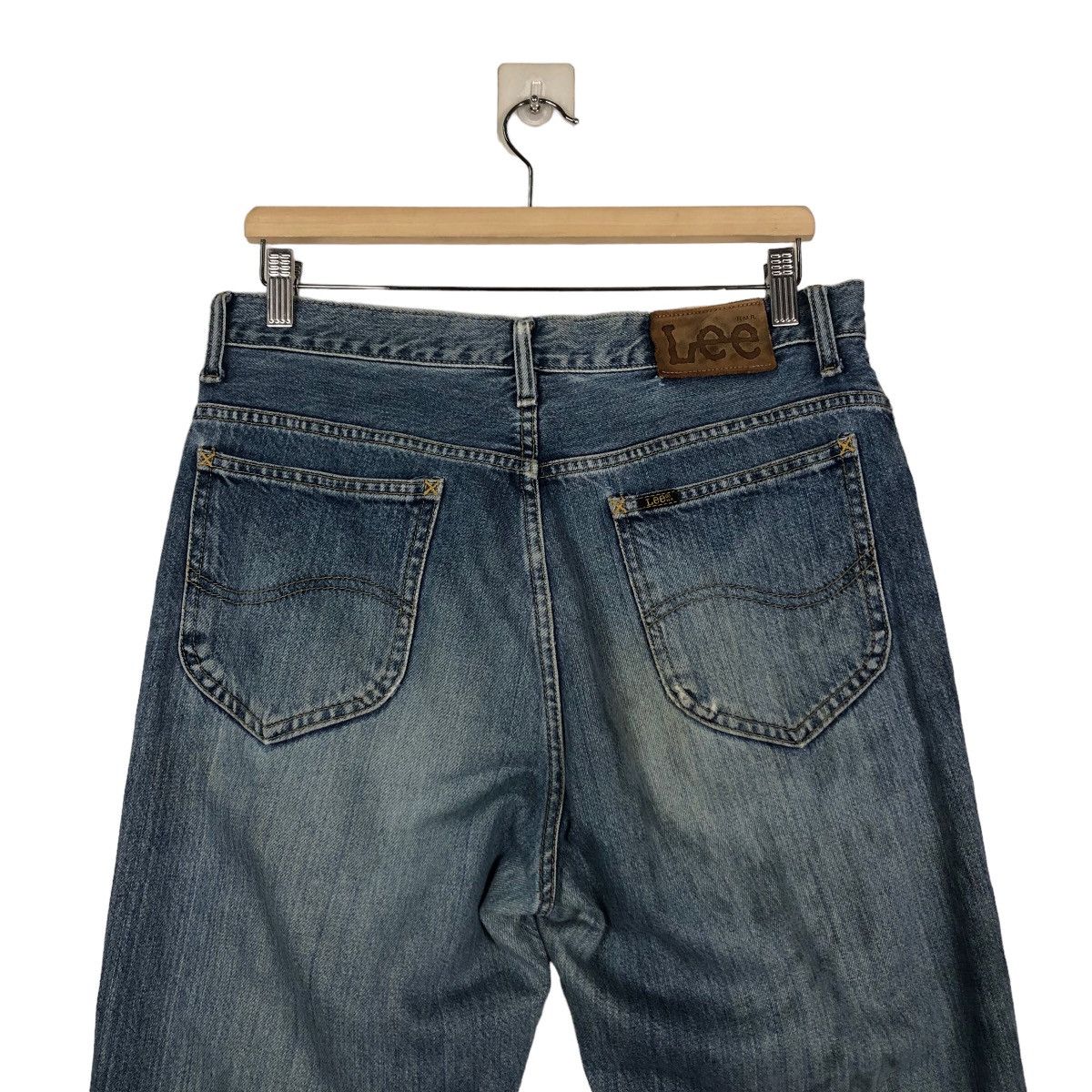 Japanese Brand 🔥Vintage Lee Rider Denim Jeans Union Made Size US 32 / EU 48 - 9 Thumbnail