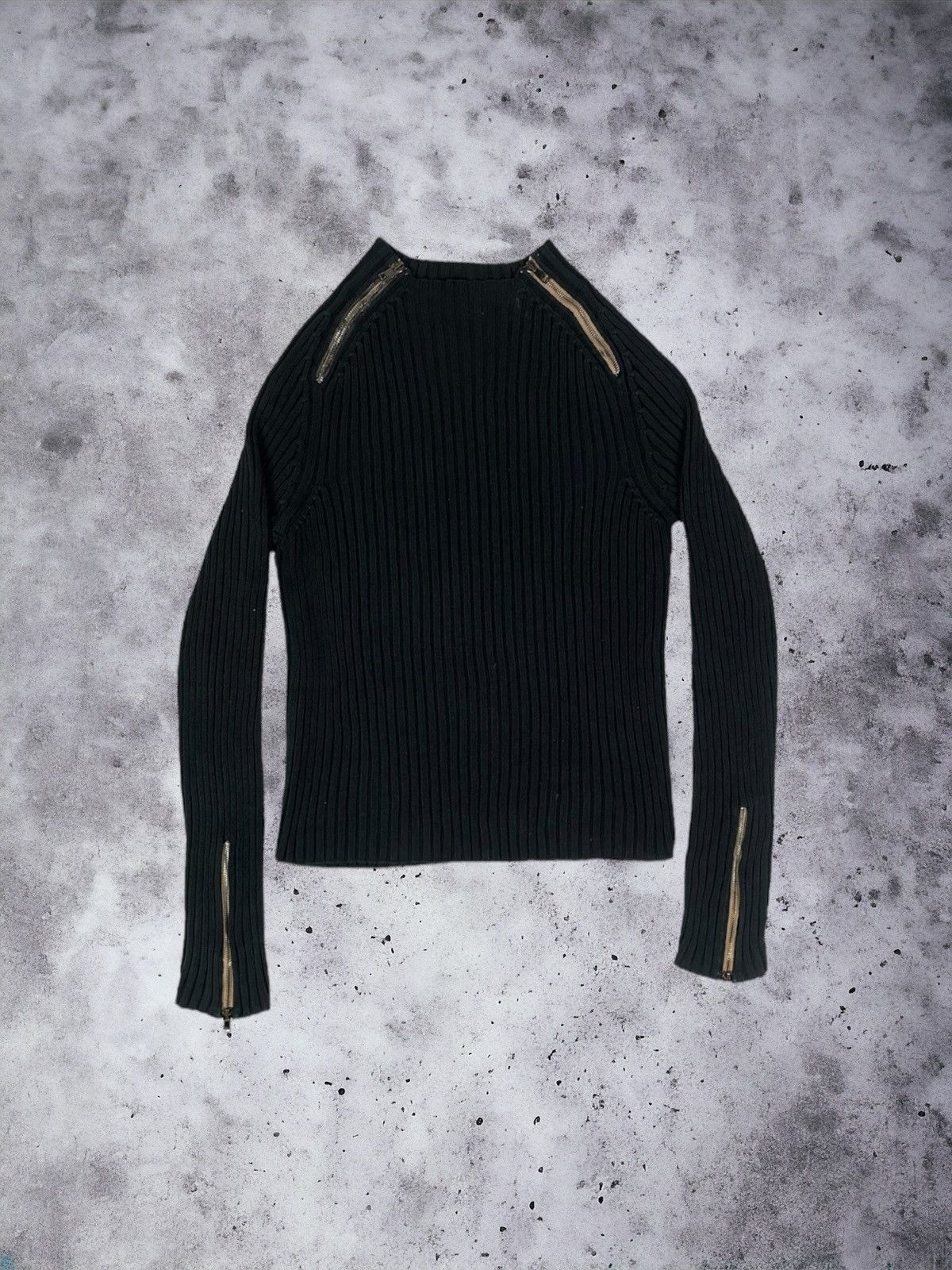 Gucci × Vintage Vintage Ribbed Gucci by Tom Ford Zip Detail