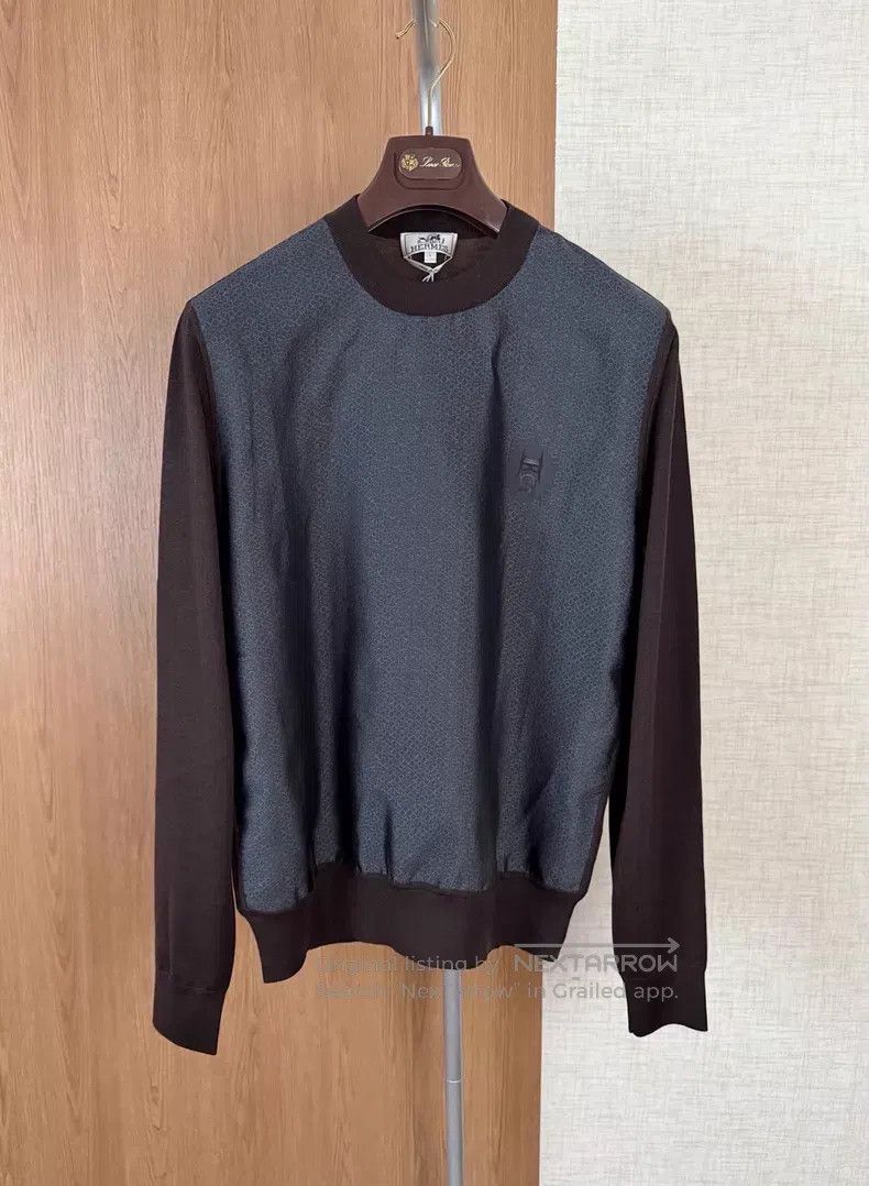Hermes Hermes Men's Lightweight Knit Hoodie Size US L / EU 52-54 / 3 - 1 Thumbnail