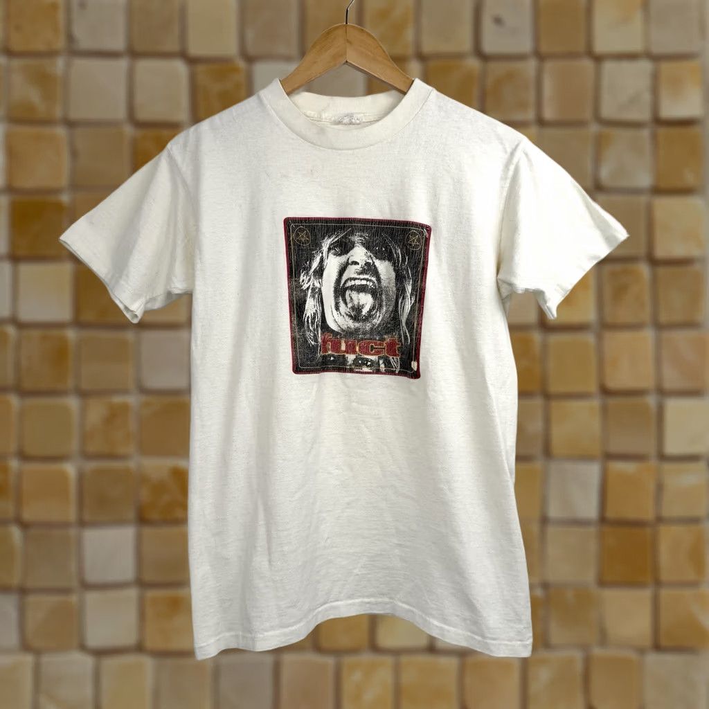 FUCT VINTAGE FUCT Shirt White 1990s Graphic Tee Men M Oxiclean Cracking Grunge Ozzy Osbourne Size Medium Size US M / EU 48-50 / 2 - 1 Thumbnail