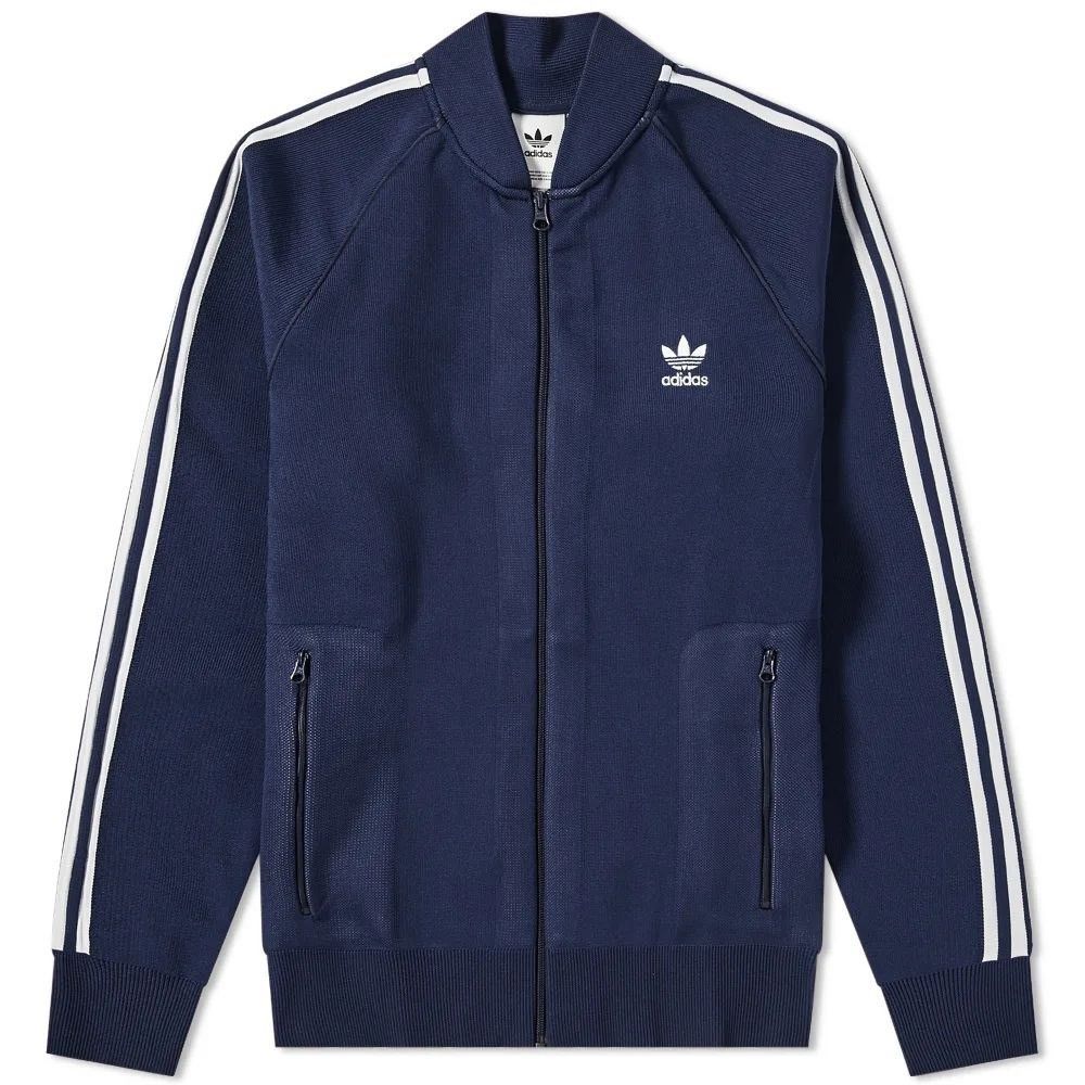 Adidas ADIDAS Originaals Trefoil BF Knit Track Jacket Bomber Size US XXL / EU 58 / 5 - 2 Thumbnail
