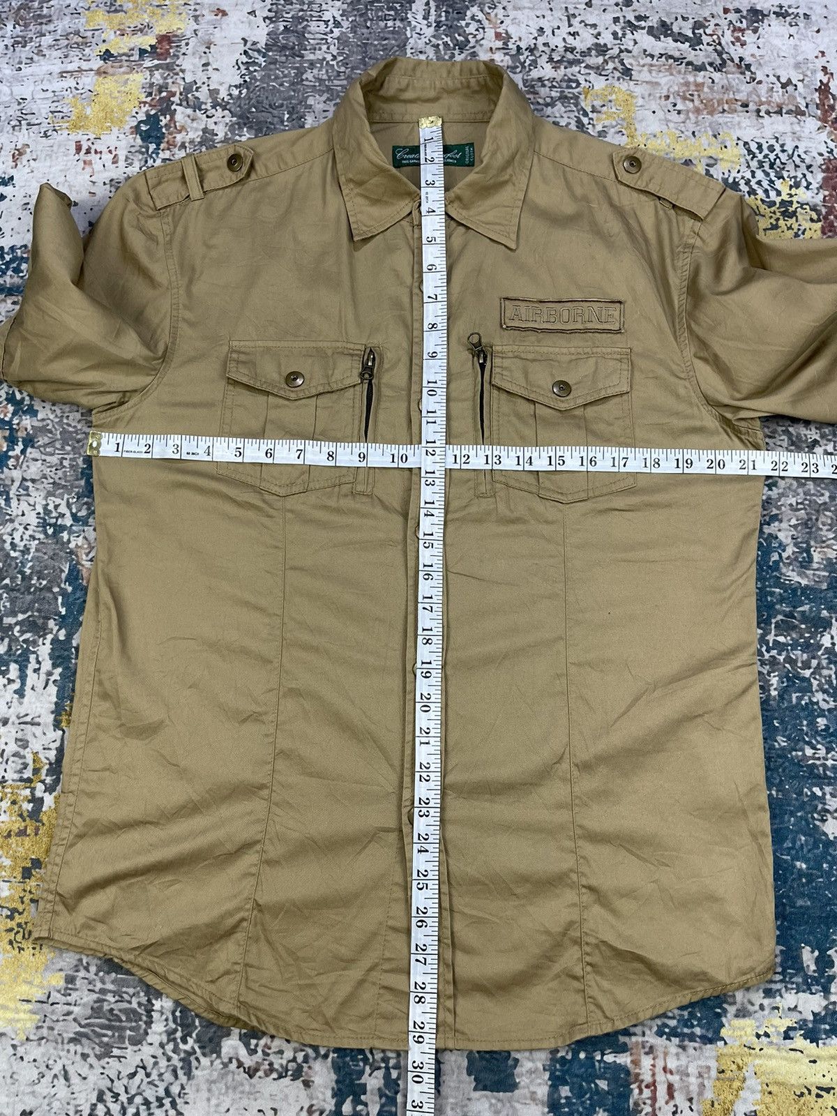 Japanese Brand Create Barefoot Military Airborne Button Down Shirt Size US M / EU 48-50 / 2 - 10 Thumbnail