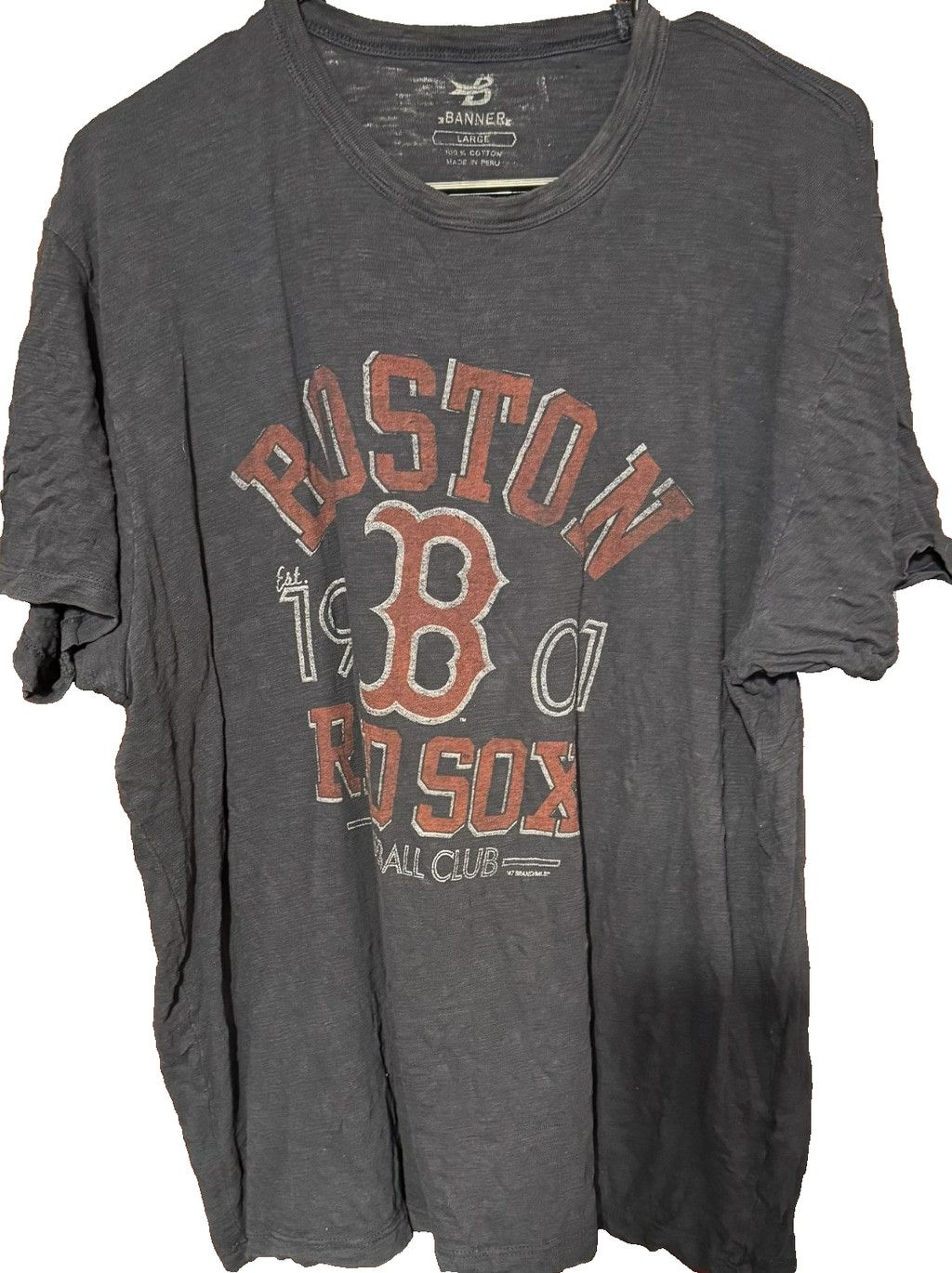 47 Boston Red Sox Banner '47 Brand T-shirt Men's L Blue Size US L / EU 52-54 / 3 - 1 Thumbnail