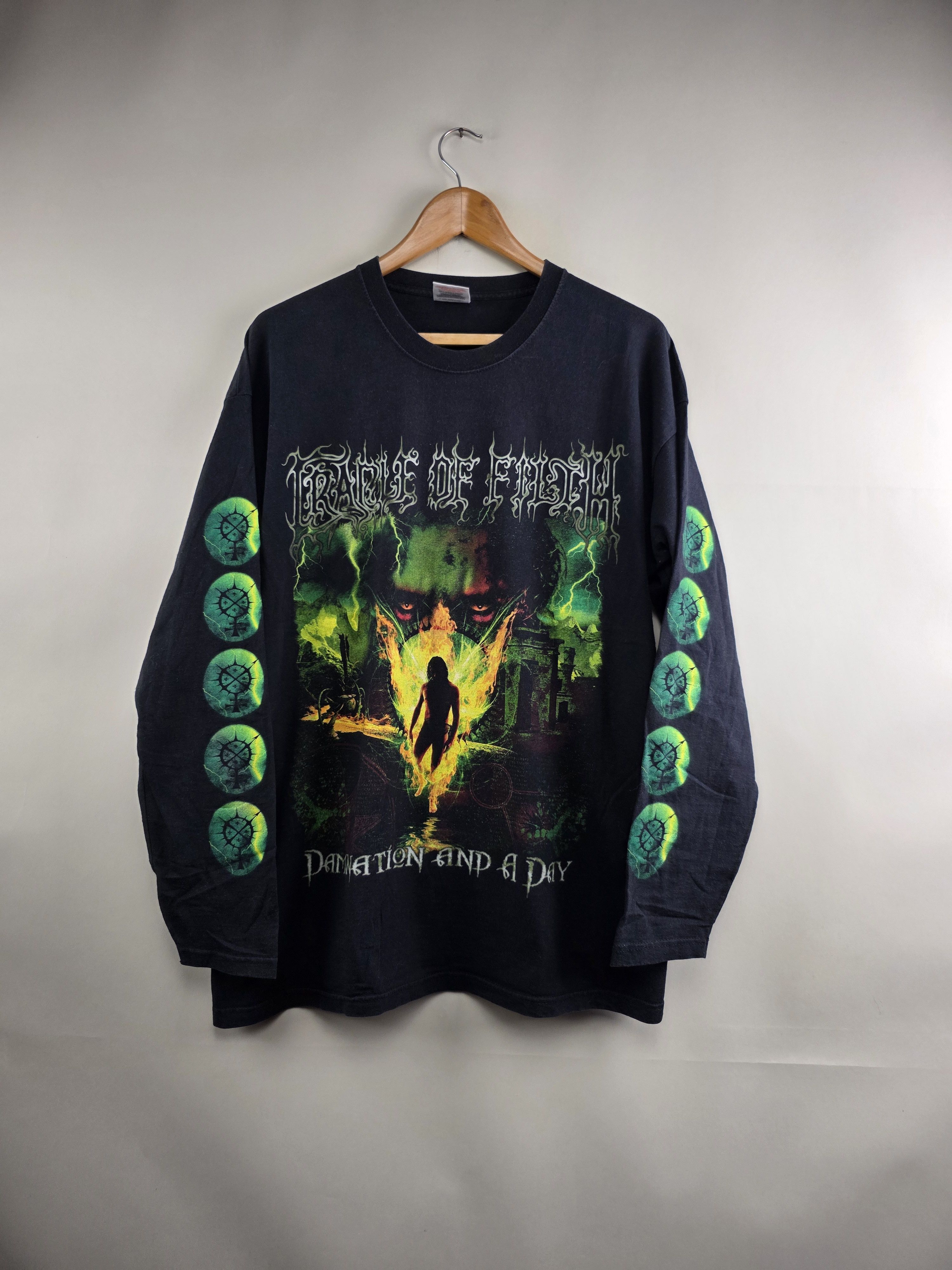 Band Tees × Vintage 2003 Cradle of Filth Damnation and a day Long-sleeve XL Size US XL / EU 56 / 4 - 1 Thumbnail