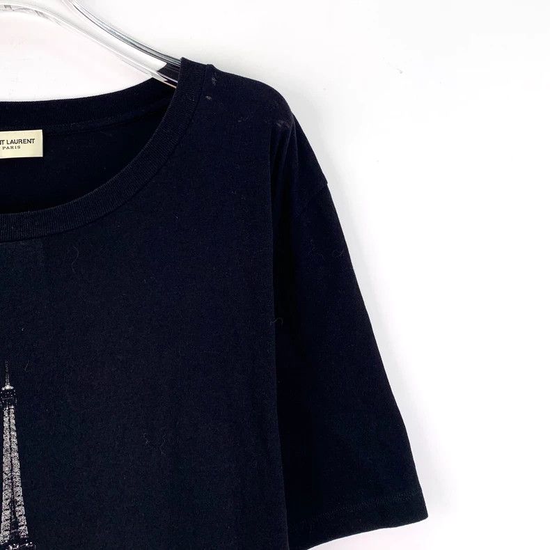 Saint Laurent Paris Saint Laurent Paris Black Eiffel Tower printed cotton roun Size M / US 6-8 / IT 42-44 - 3 Thumbnail