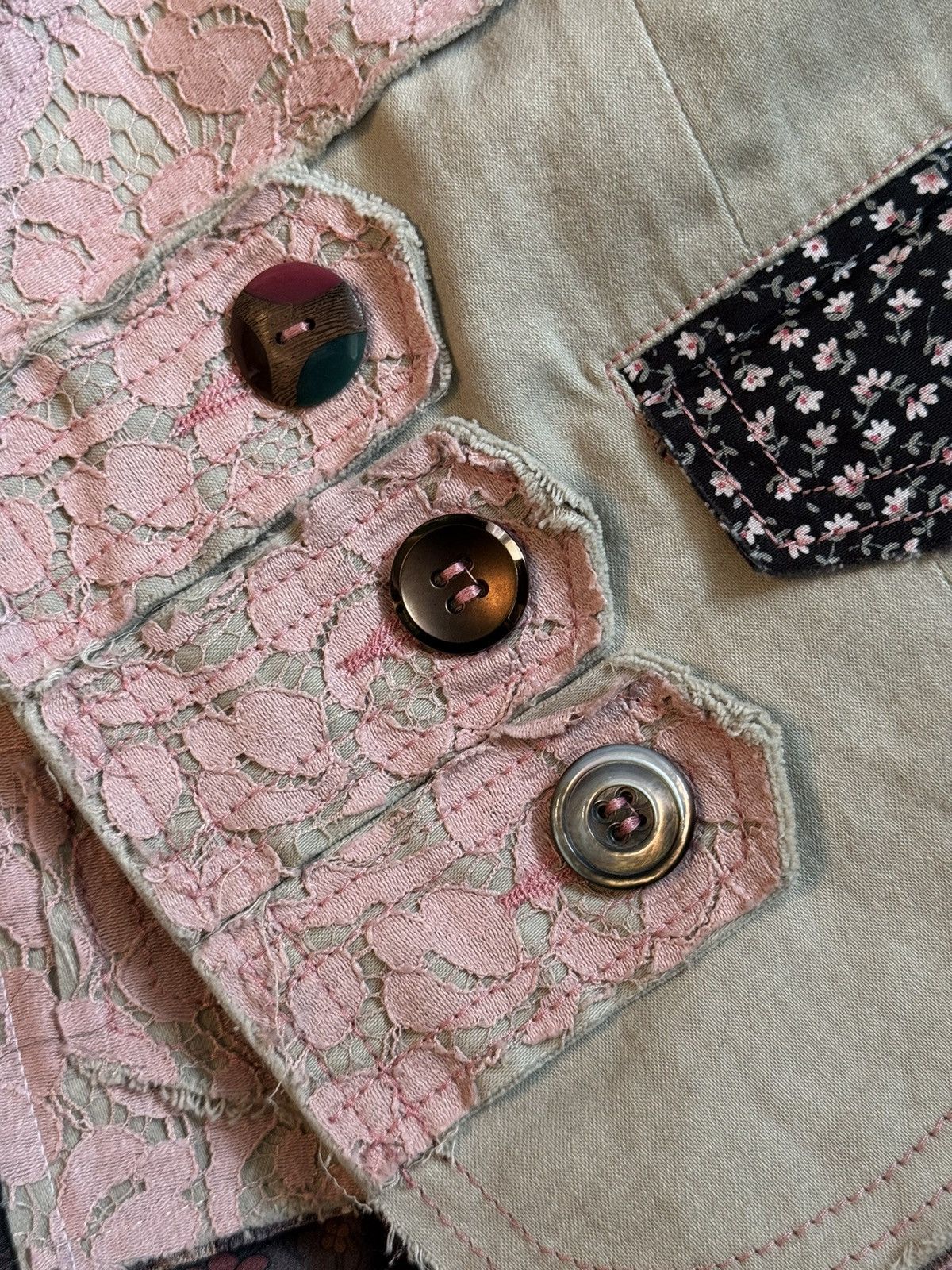 Custo Barcelona × Hysteric Glamour × Vintage Custo Barcelona 2000s vintage floral vest gilet Y2K Size S / US 4 / IT 40 - 6 Thumbnail