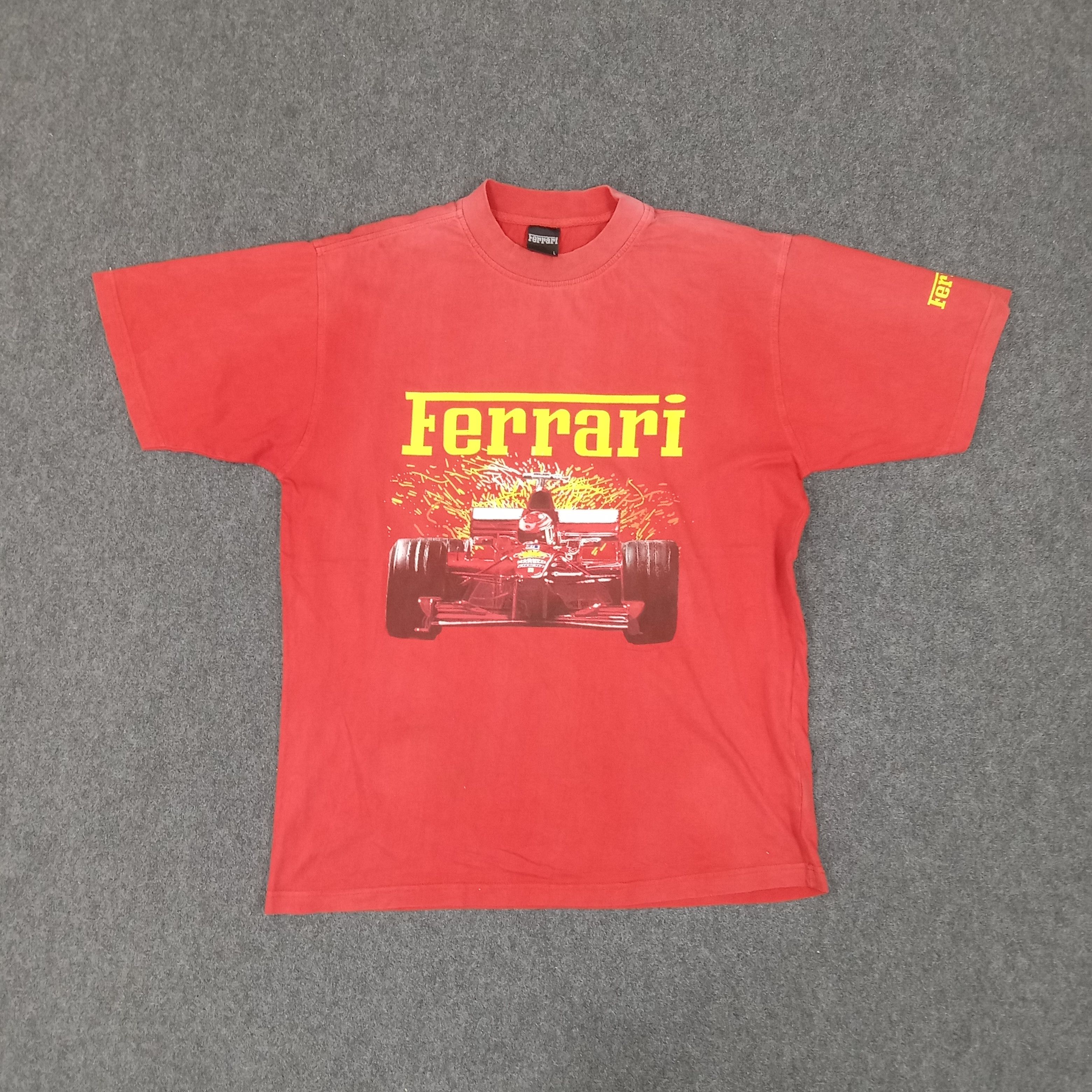Vintage Ferrari Formula One F1 Racing Team Tshirt Size US L / EU 52-54 / 3 - 1 Thumbnail