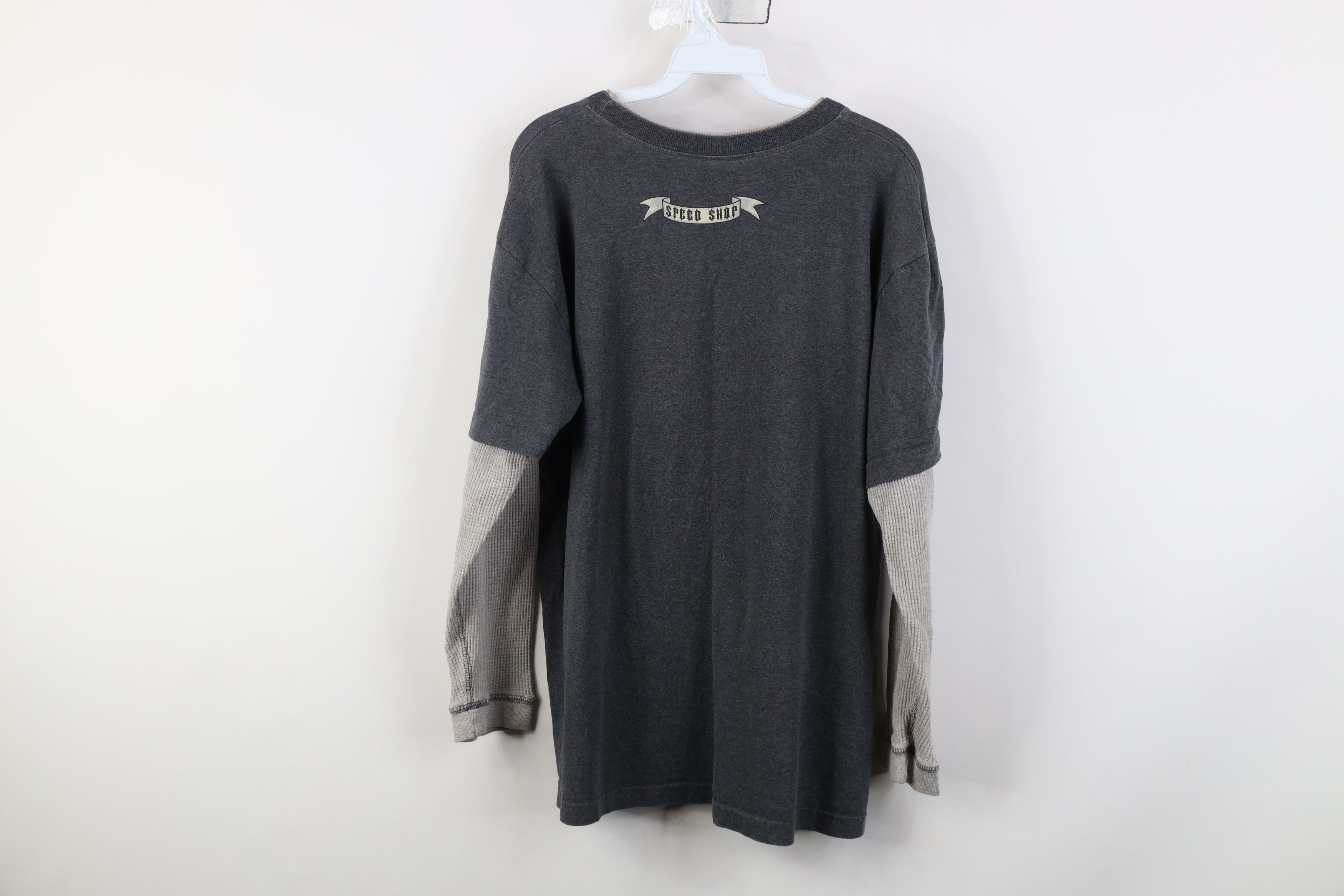 Vintage Vintage Y2K Streetwear Thermal Knit Long Sleeve T-Shirt Size US M / EU 48-50 / 2 - 11 Thumbnail