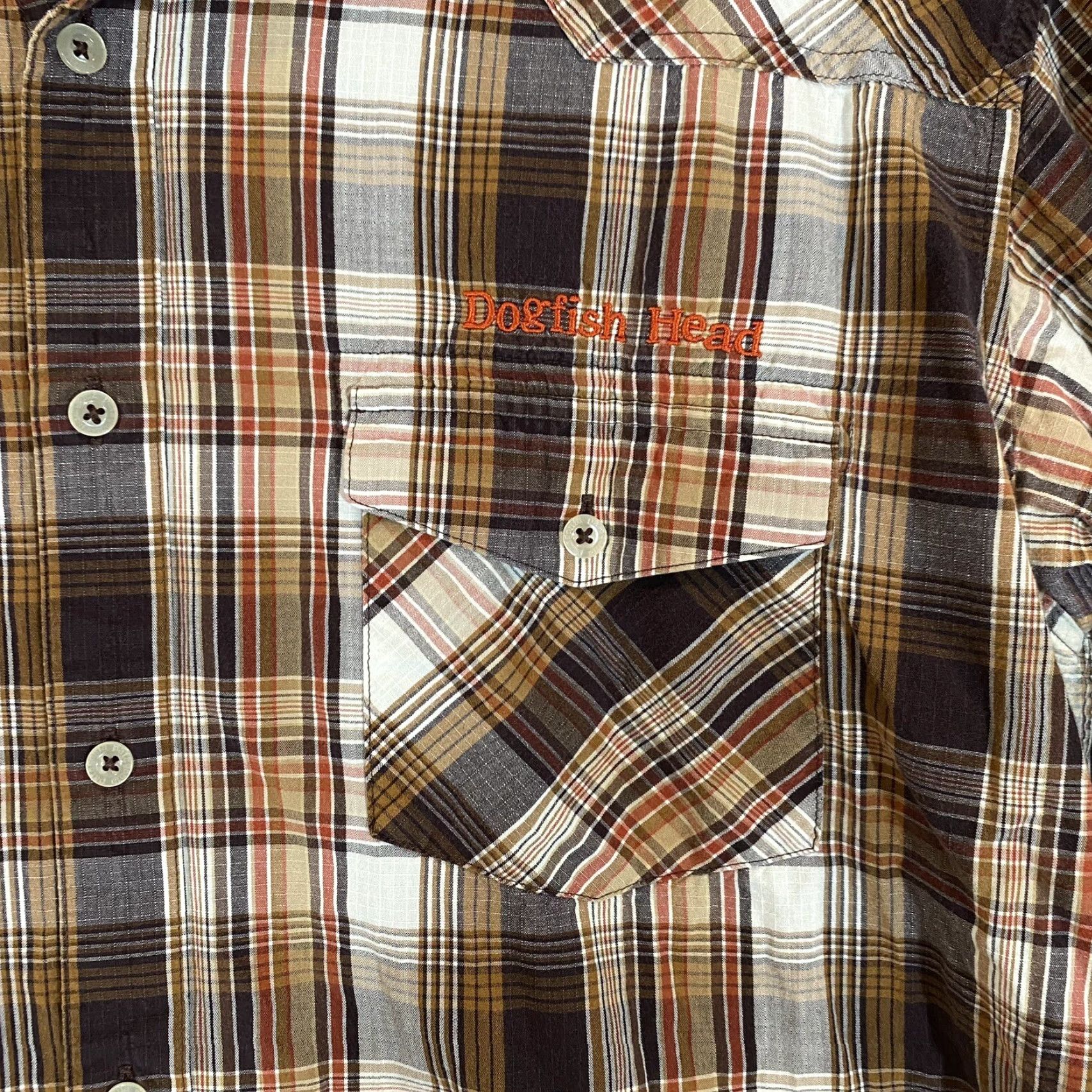 Tommy Bahama Patagonia x Dogfish Head Fjord Shirt Mens XL Multi Plaid Button Up Hike Brewery Size US M / EU 48-50 / 2 - 3 Thumbnail
