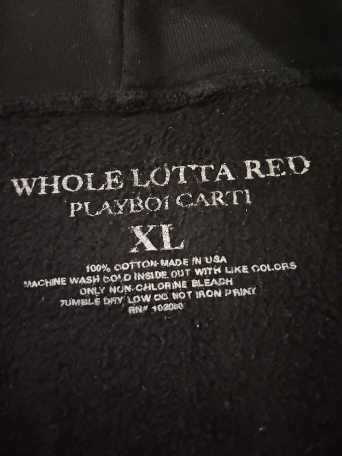 Playboi Carti Playboi Carti Whole Lotta Red “Ghost” zip-up hoodie Size US XL / EU 56 / 4 - 5 Thumbnail