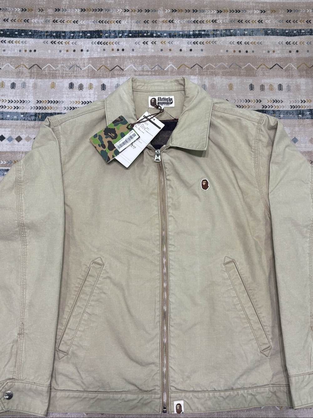 Bape A Bathing Ape Logo Zip Jacket Size XL Size US XL / EU 56 / 4 - 1 Thumbnail