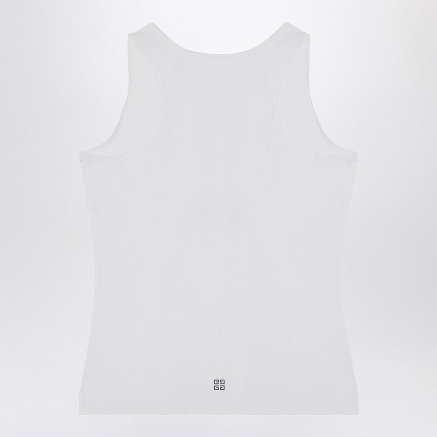Givenchy o1d2blof0824 Logo Tank Top in White Size M / US 6-8 / IT 42-44 - 2 Thumbnail