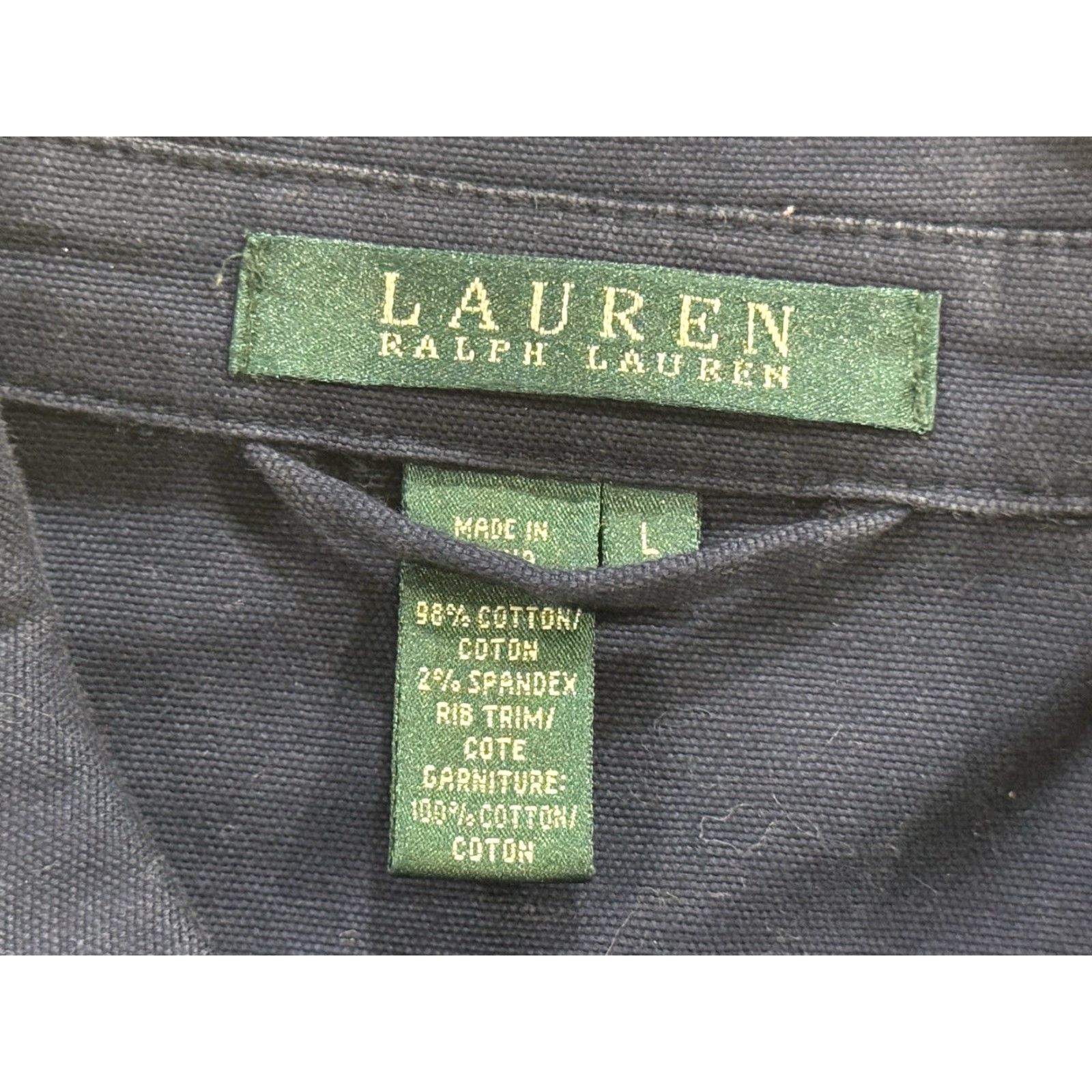 Ralph Lauren VINTAGE Lauren Ralph Lauren Marine Women's Navy Blue Yachting Jacket Toggle Sz Large Size L / US 10 / IT 46 - 6 Thumbnail