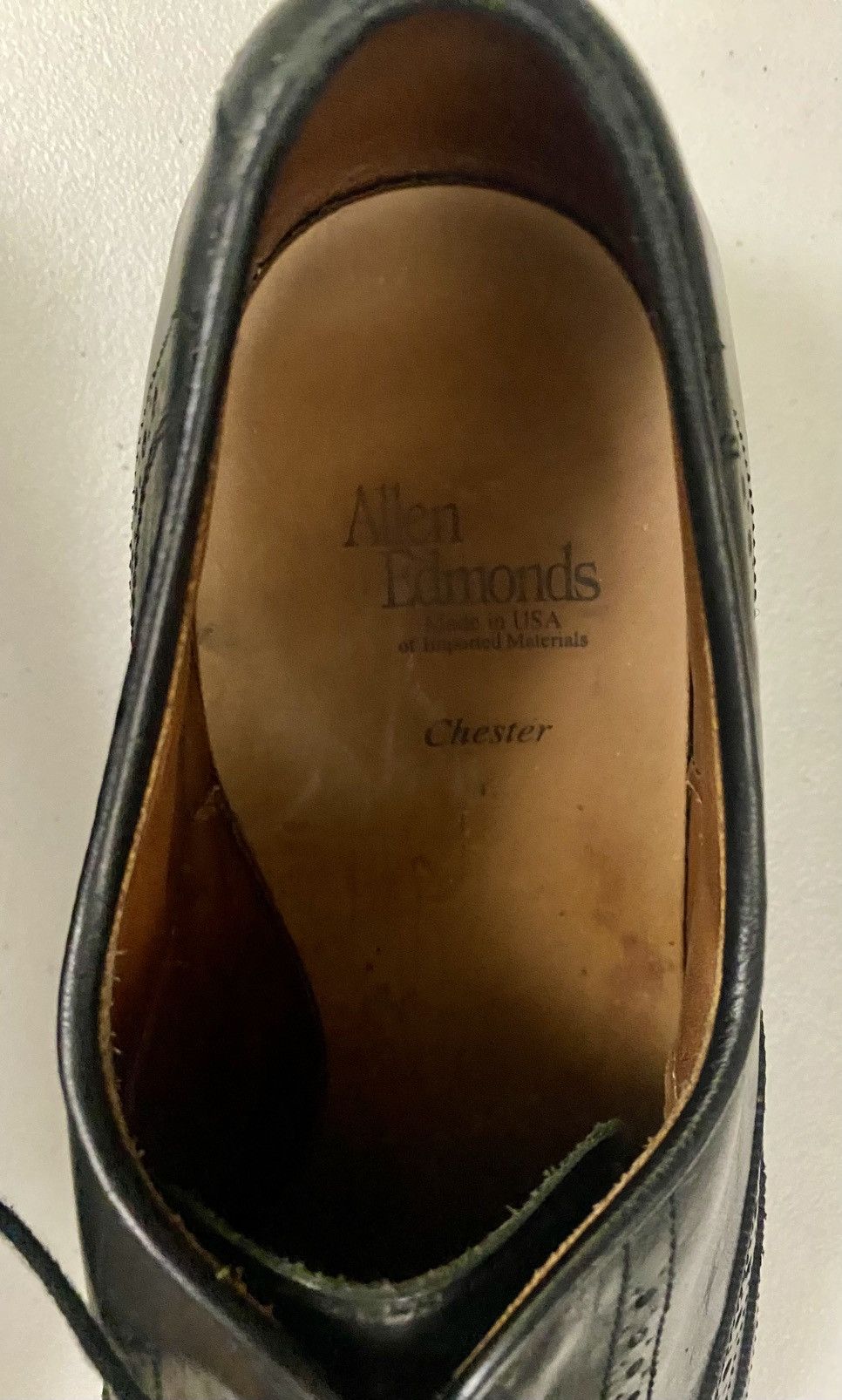 Allen Edmonds Allen Edmonds Chester 1903 Black Leather Wingtip Oxford 10 D Size US 10 / EU 43 - 17 Thumbnail