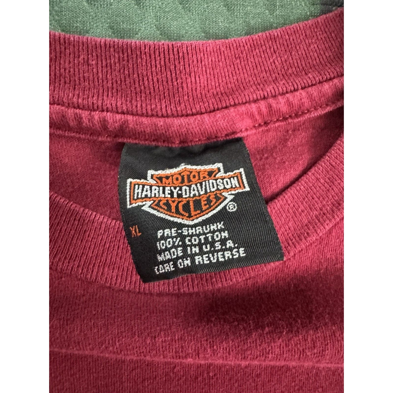 Harley Davidson Vintage 90s Harley Davidson TShirt XL Red Pleasant Hill CA Size US XL / EU 56 / 4 - 3 Thumbnail