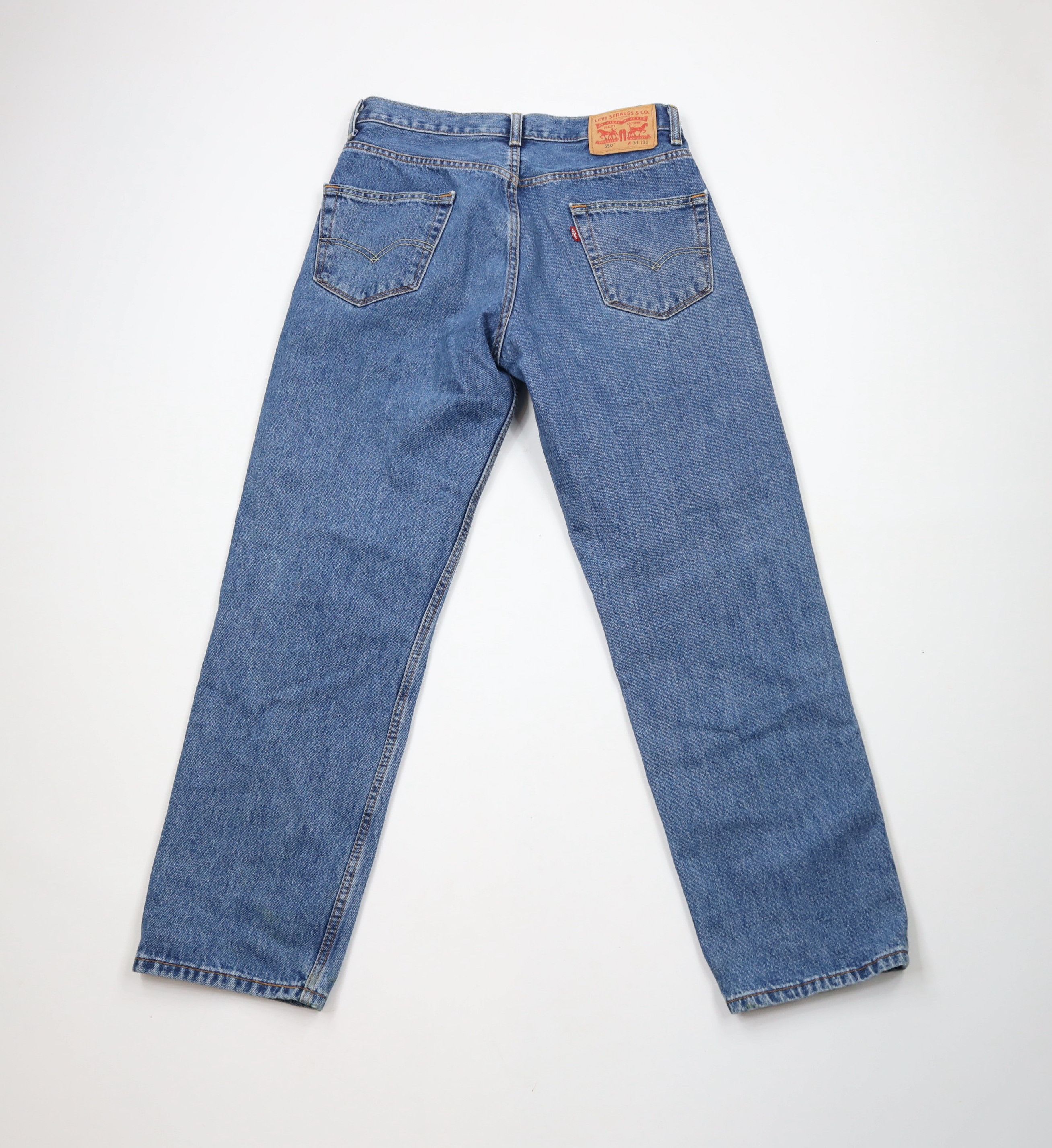 Levi's × Vintage Vintage Y2K Levis 550 Relaxed Baggy Fit Denim Jeans Blue Size US 31 - 10 Thumbnail