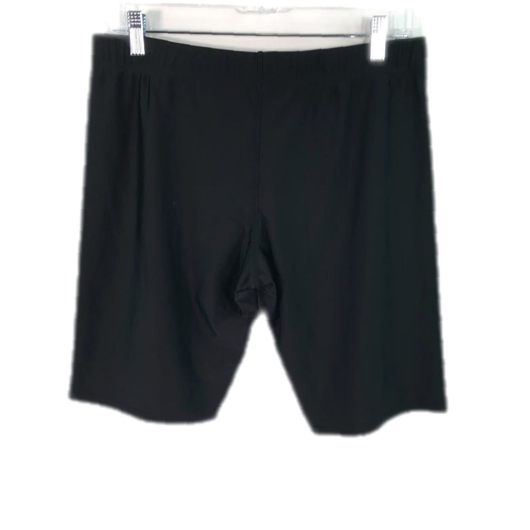 Vintage Elastic Waist Casual Stretch Pull On Black Bodywear Shorts Size 36 Black Size US 36 / EU 52 - 2 Thumbnail